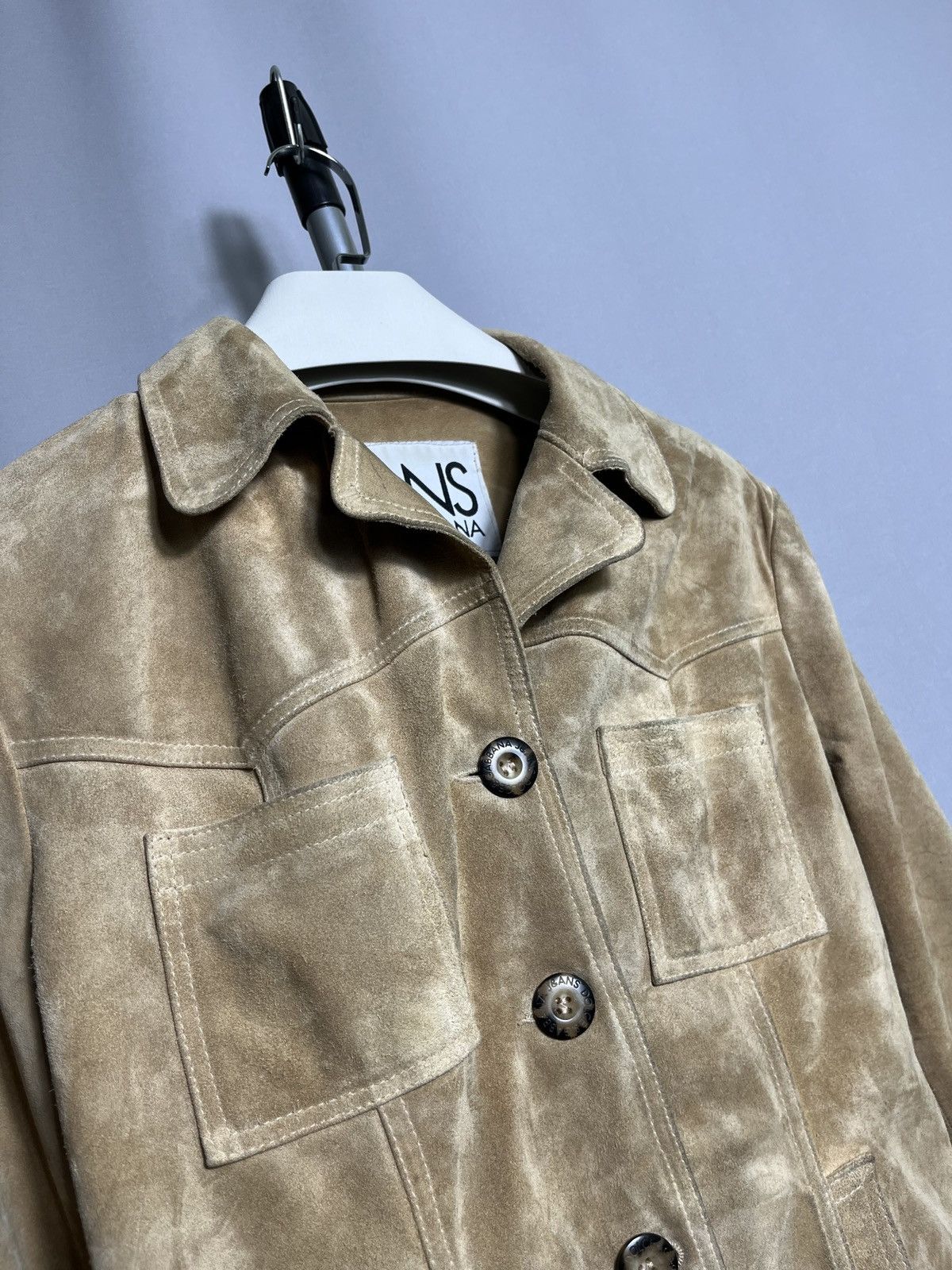 Dolce & Gabbana dolce gabbana jeans suede beige jacket women leather button Size M / US 6-8 / IT 42-44 - 5 Thumbnail