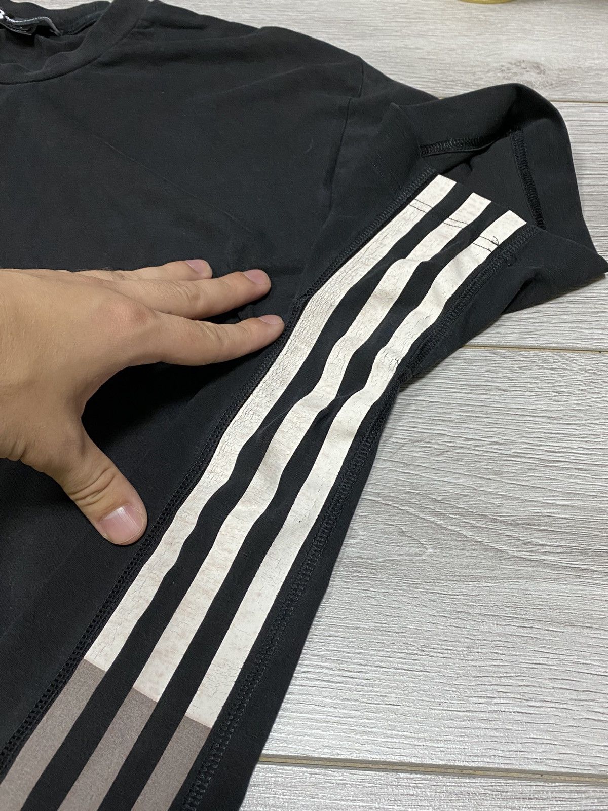 Yohji Yamamoto Y-3 Yohji Yamamoto x Adidas t-shirt three stripes Size US L / EU 52-54 / 3 - 7 Thumbnail