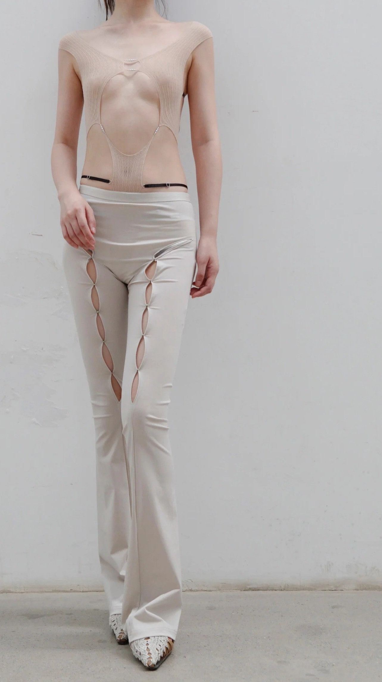 RUIbuilt $525 RUI Size 1 Sheer String Bodysuit Size S / US 4 / IT 40 - 4 Thumbnail