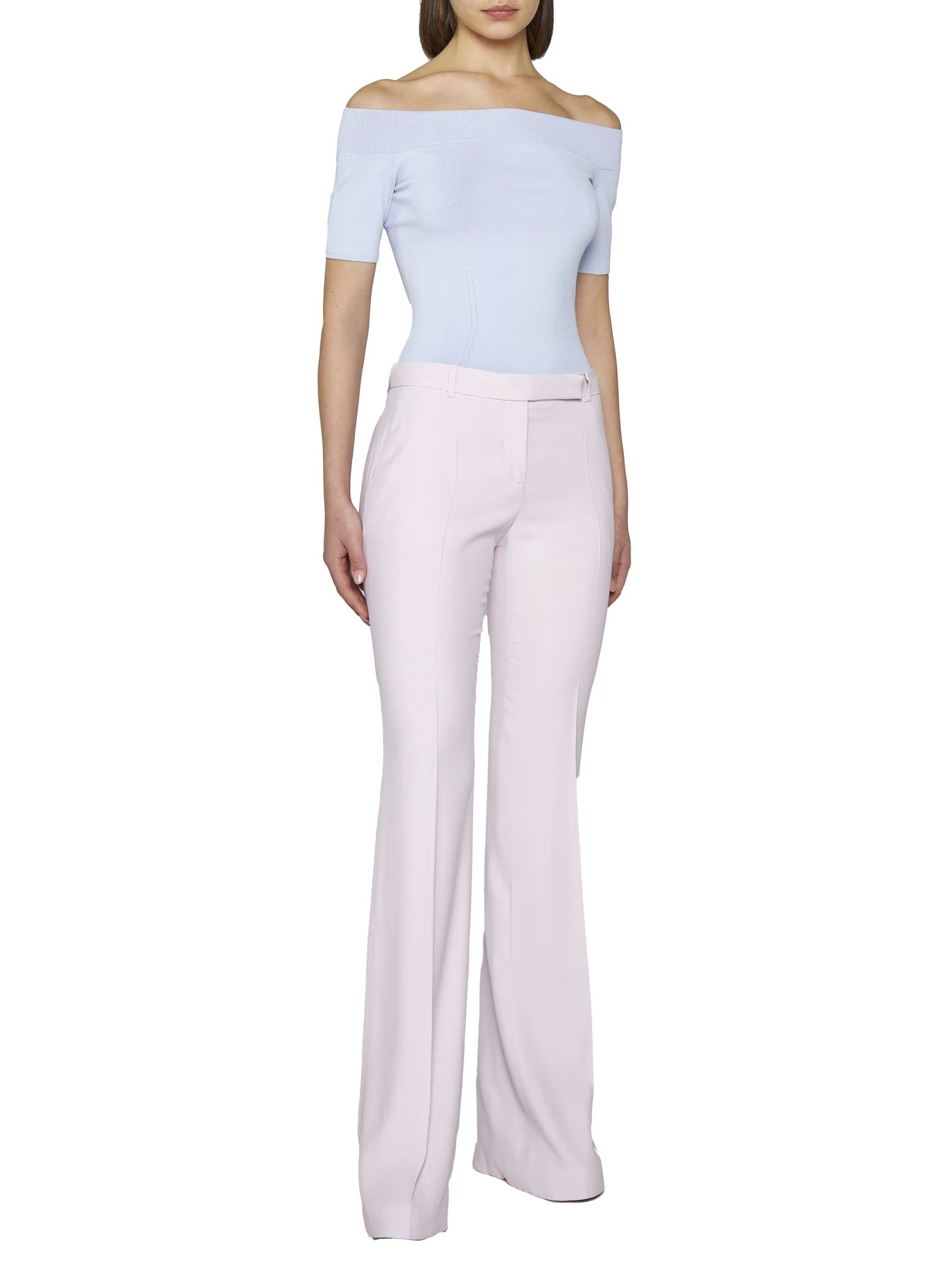 Alexander McQueen o1y0325 Sweater in Sky Blue Size L / US 10 / IT 46 - 3 Thumbnail