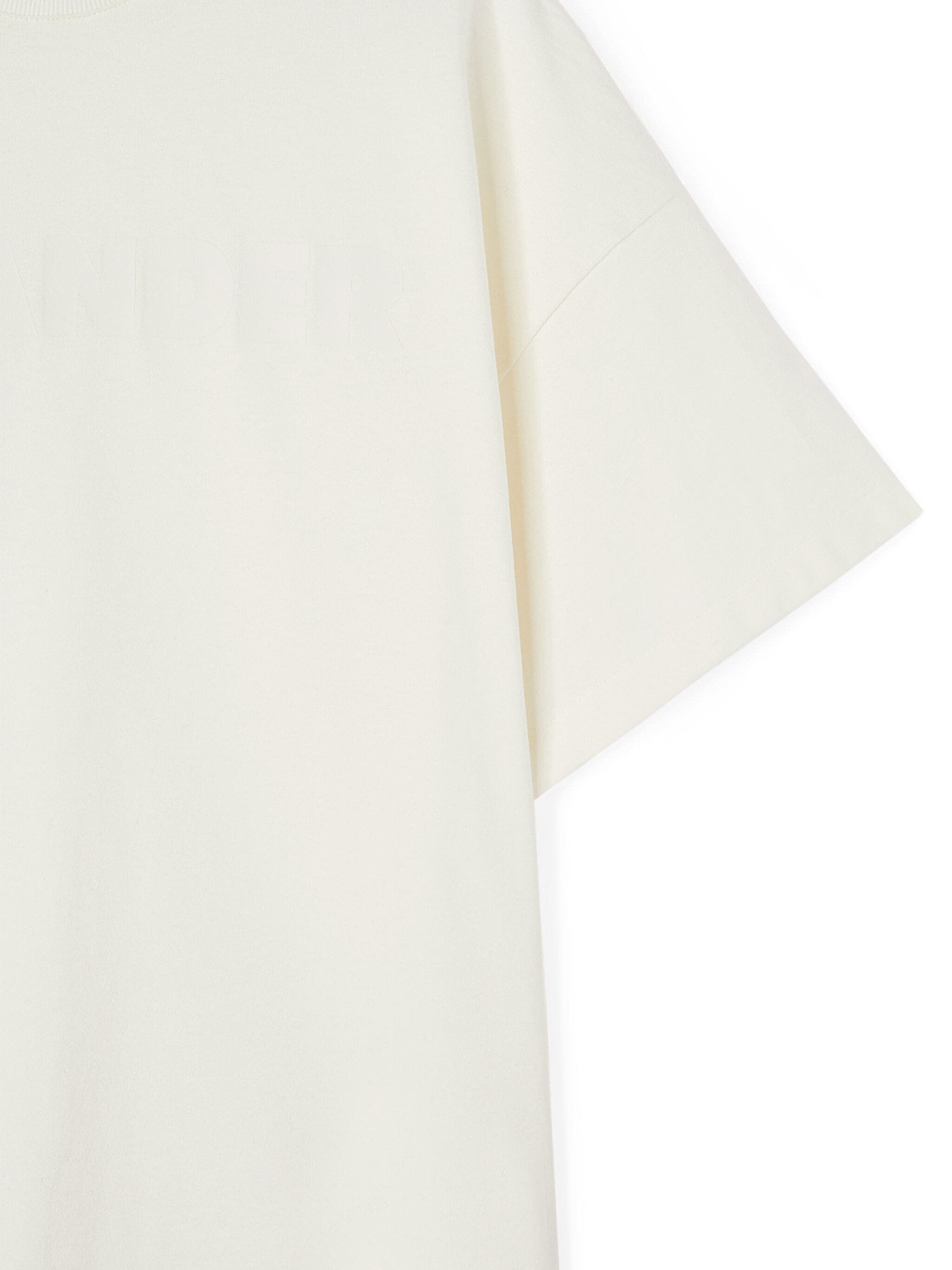 Jil Sander o1s22i1n1024 Logo Print Boxy T-Shirt in White Size US XL / EU 56 / 4 - 6 Thumbnail