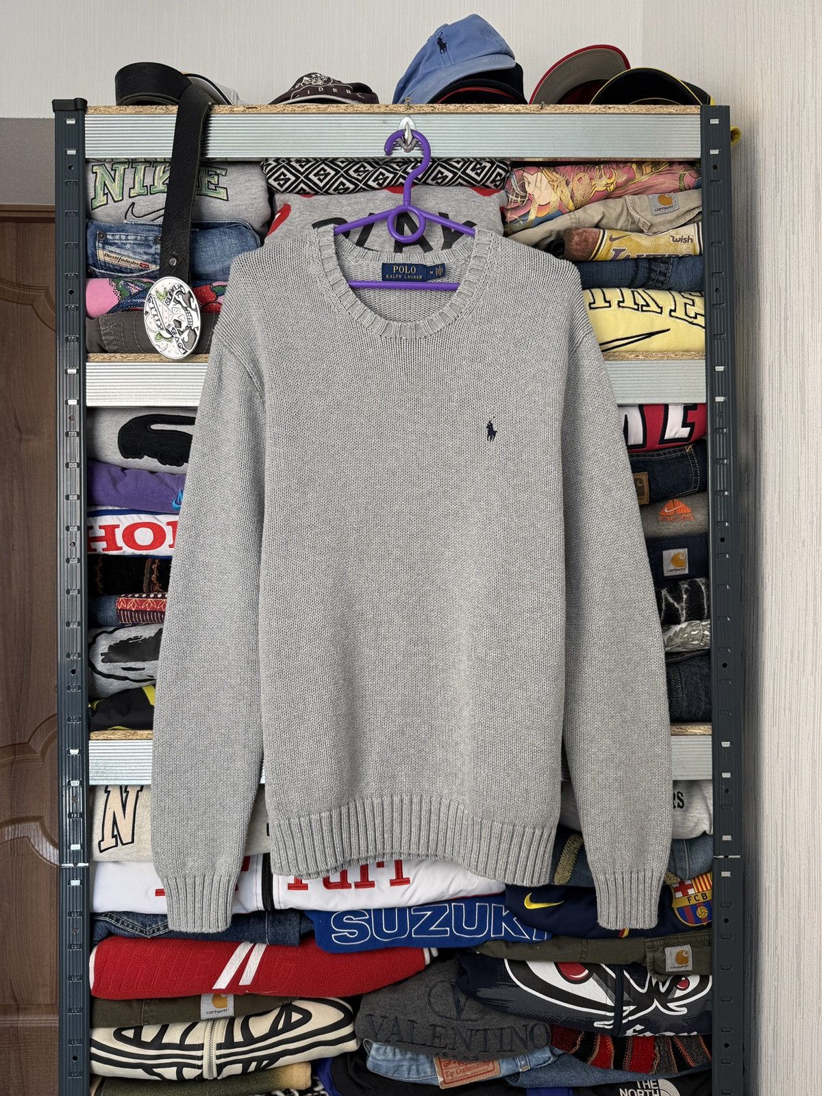 Polo Ralph Lauren Polo Ralph Lauren Knit Gray Sweater Cotton Mens Size US M / EU 48-50 / 2 - 1 Thumbnail