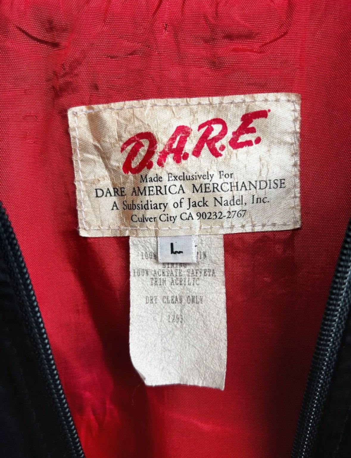 D.A.R.E × Vintage D.A.R.E. vintage bomber jacket merch L 80s Size US L / EU 52-54 / 3 - 5 Thumbnail