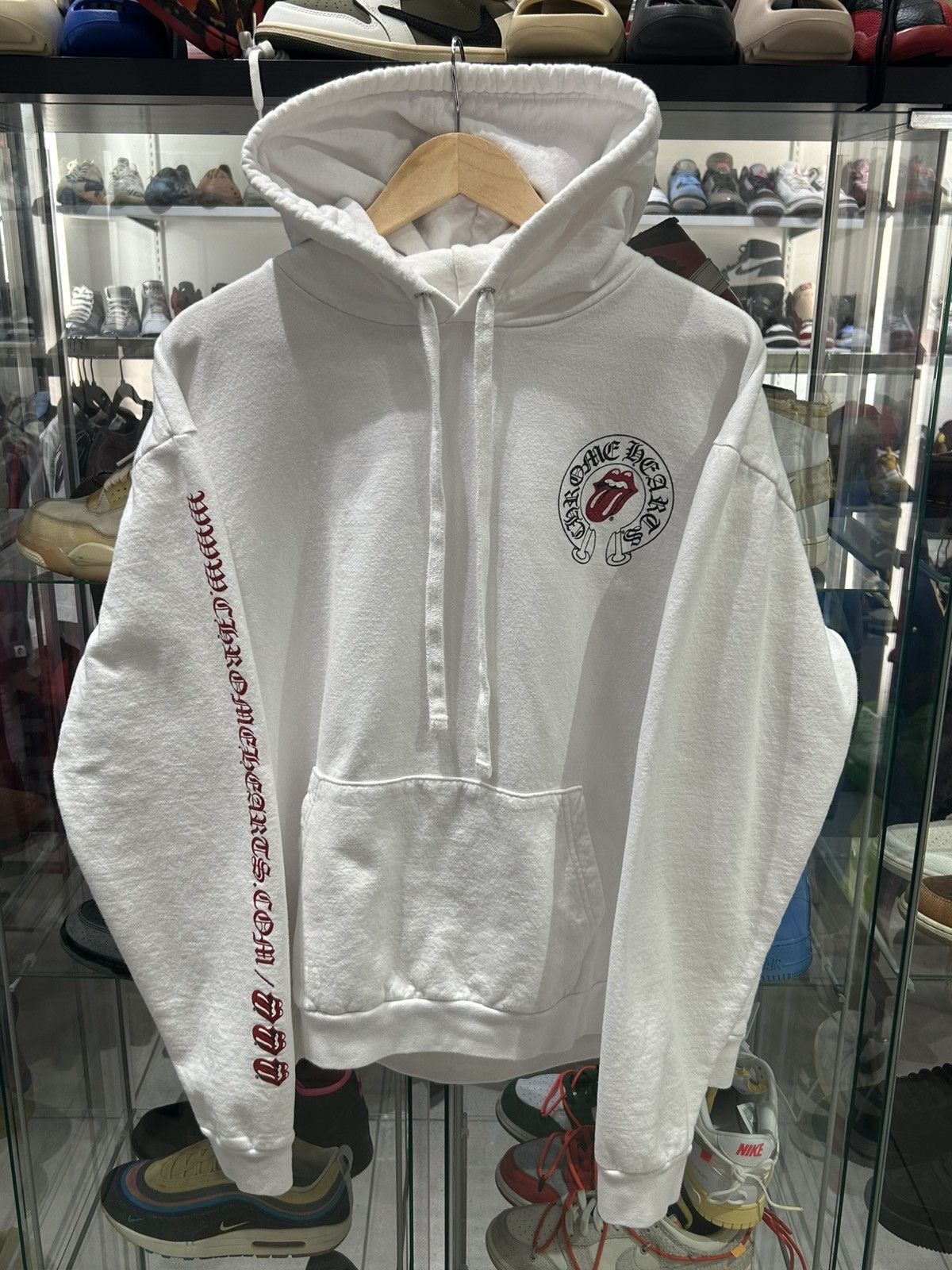 Chrome Hearts × The Rolling Stones Chrome hearts rolling stones white hoodie Size US L / EU 52-54 / 3 - 11 Thumbnail