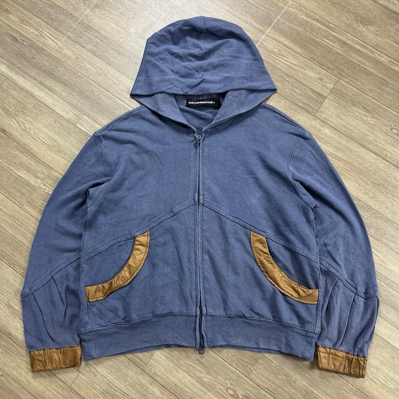 mercibeaucoup Vintage Mercibeaucoup Issey Miyake Zipper Hoodie Japan Boxy Size US L / EU 52-54 / 3 - 1 Thumbnail