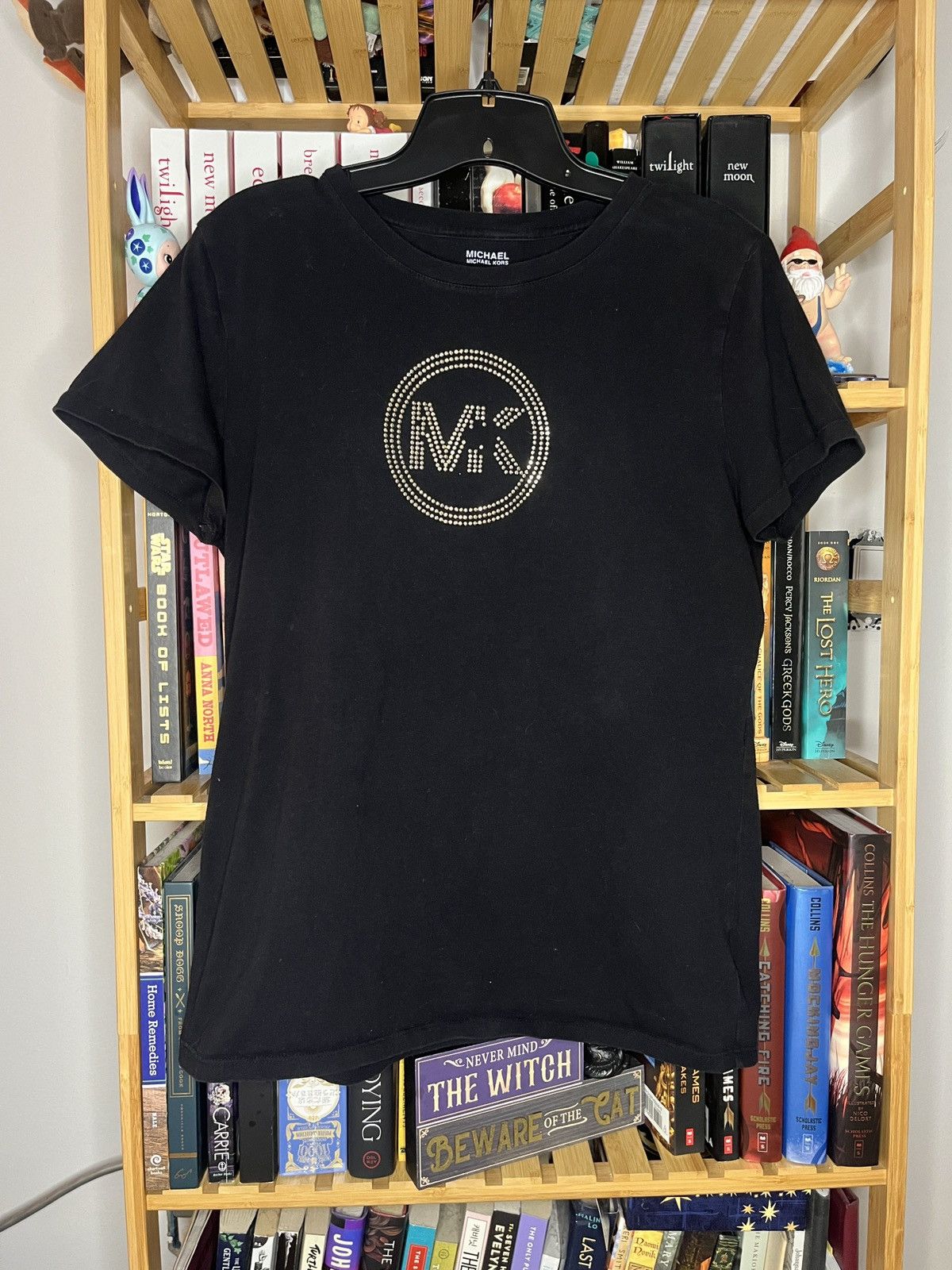 Michael Kors Michael Kors Logo Women’s Jewel Bedazzled T Shirt Size Large Size L / US 10 / IT 46 - 1 Thumbnail