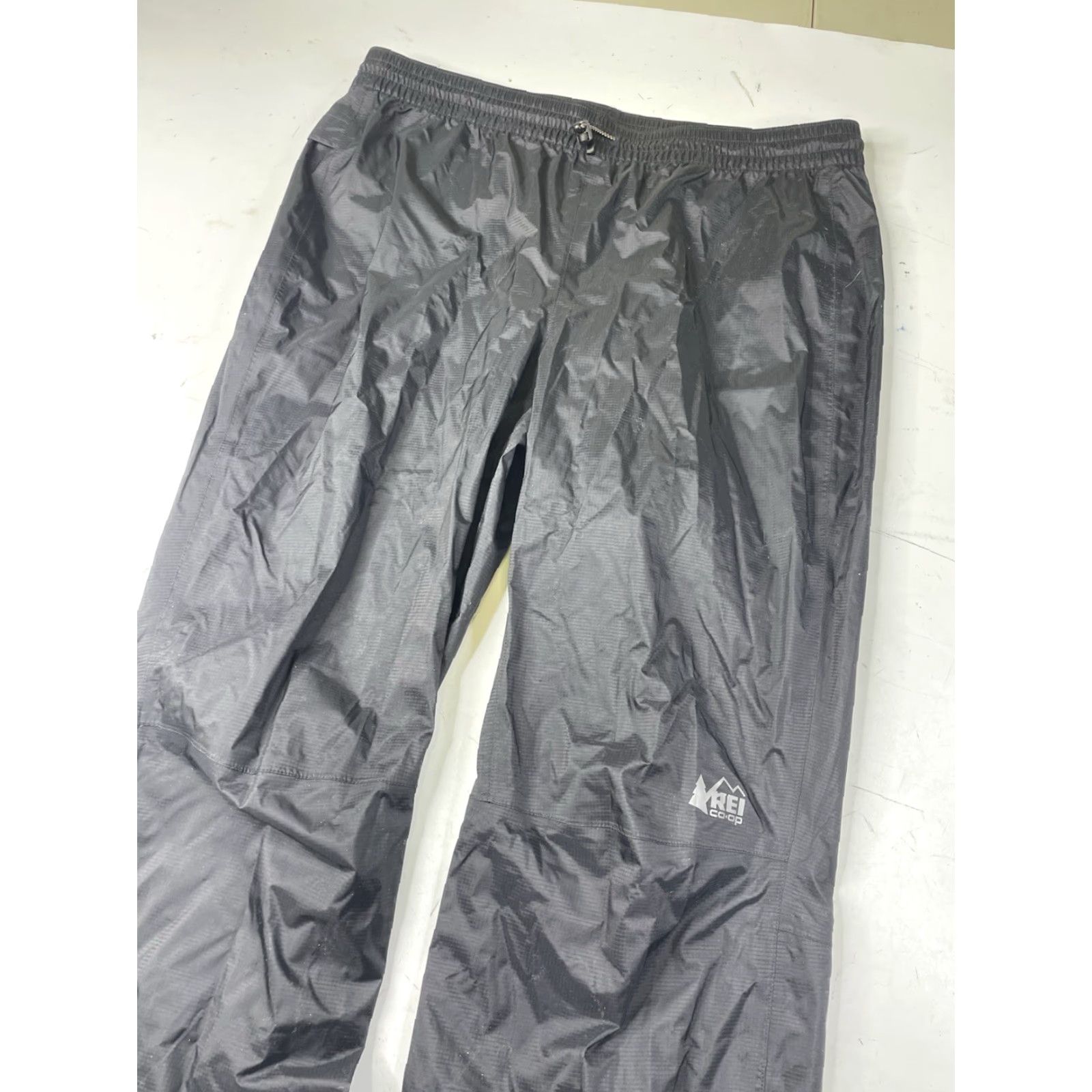 Vintage REI Co-op Rain Pants Mens Medium Black Waterproof Hiking Packable Nylon Shell Size US 31 - 3 Thumbnail