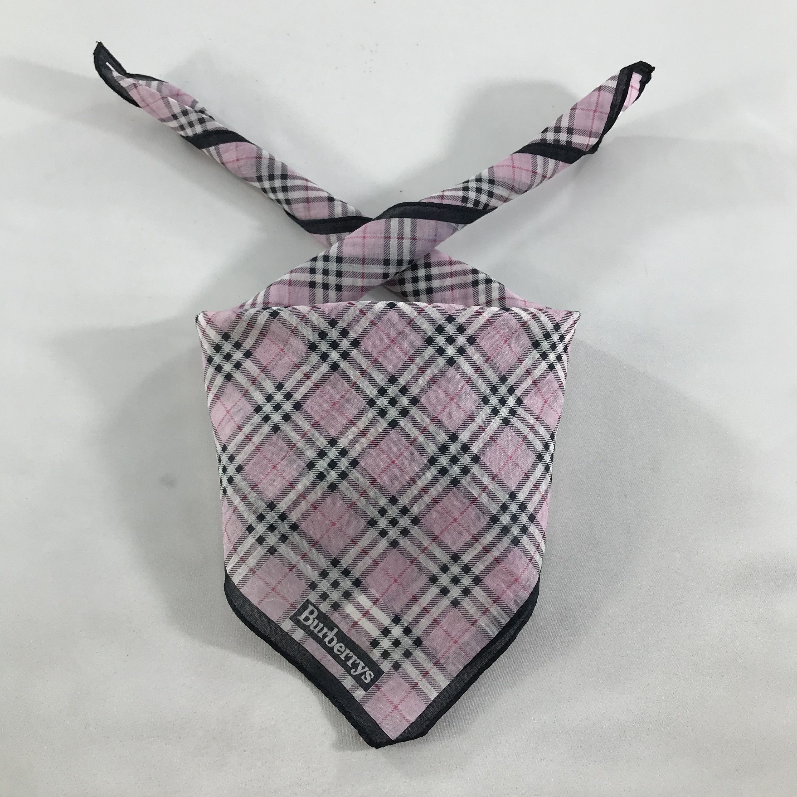Burberry × Vintage Burberry Bandana / Handkerchief / Neckerchief - S1562 Size ONE SIZE - 3 Thumbnail