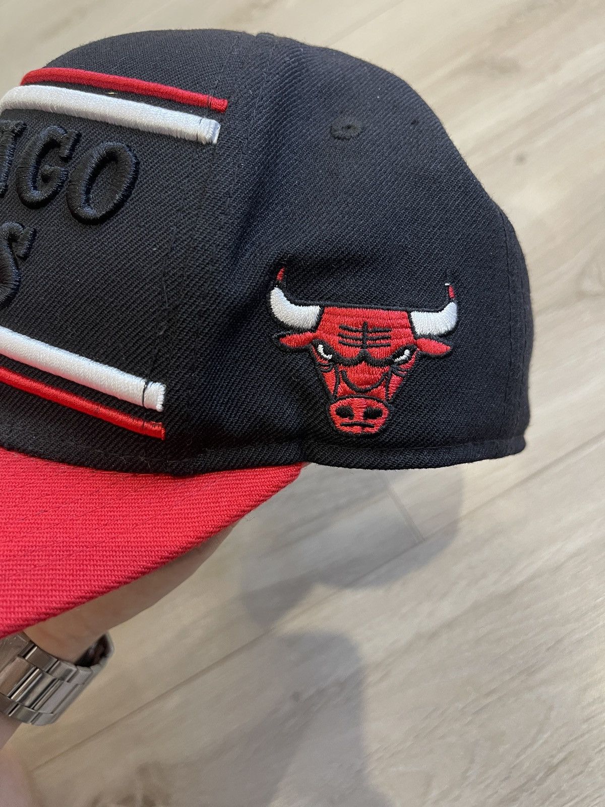 Mitchell & Ness Chicago Bulls cap Mitchell ness nba wool black red Size ONE SIZE - 3 Thumbnail