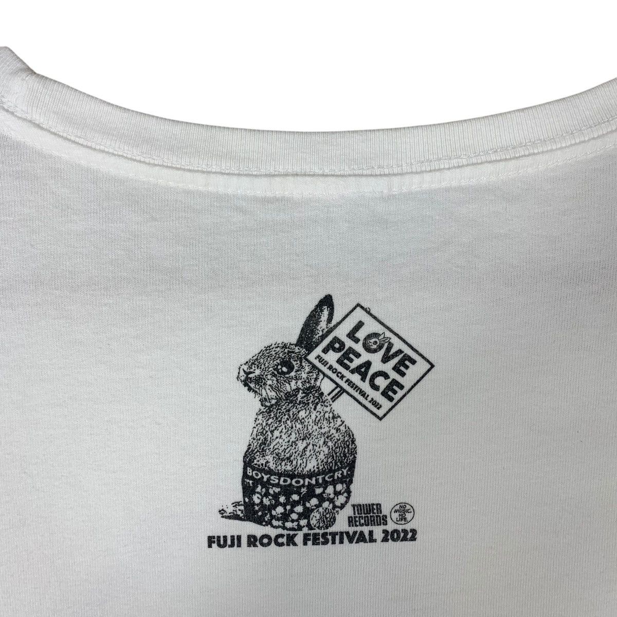 Band Tees × Japanese Brand FUJI ROCK FESTIVAL 2022 tower records love peace tee Size US XL / EU 56 / 4 - 10 Thumbnail