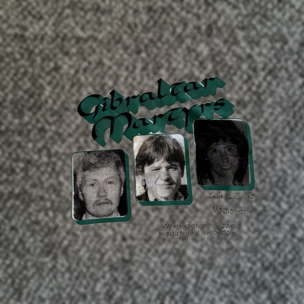 Fruit Of The Loom VINTAGE Fruit of the Loom Sweatshirt L The Troubles Gibraltar Martyrs Noraid Sinn Fein 80s Mens White Long Sleeve Size US L / EU 52-54 / 3 - 1 Thumbnail