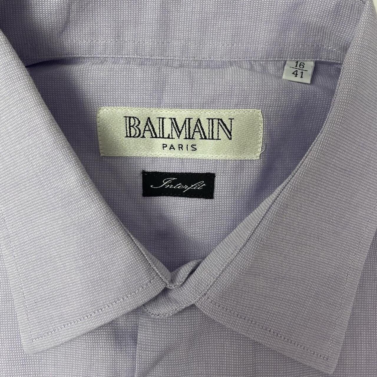 Balmain Paris Interfit Homme Shirt Mens 16 41 Long Sleeve Dress Size US L / EU 52-54 / 3 - 2 Thumbnail