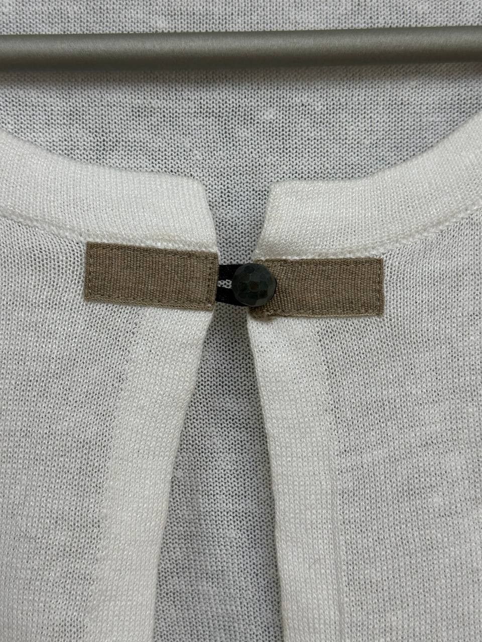 Peserico Peserico PME Linen Cotton Cropped Cardigan Lightweight Size XS / US 0-2 / IT 36-38 - 14 Thumbnail