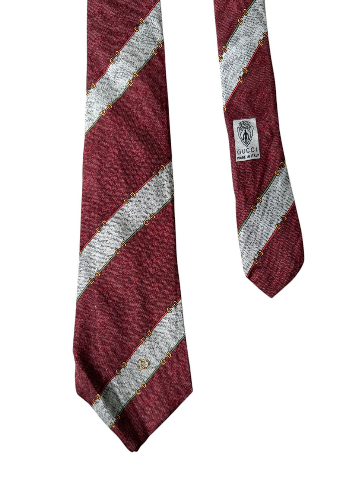 Gucci Gucci GG Horsebit silk tie Size ONE SIZE - 5 Thumbnail