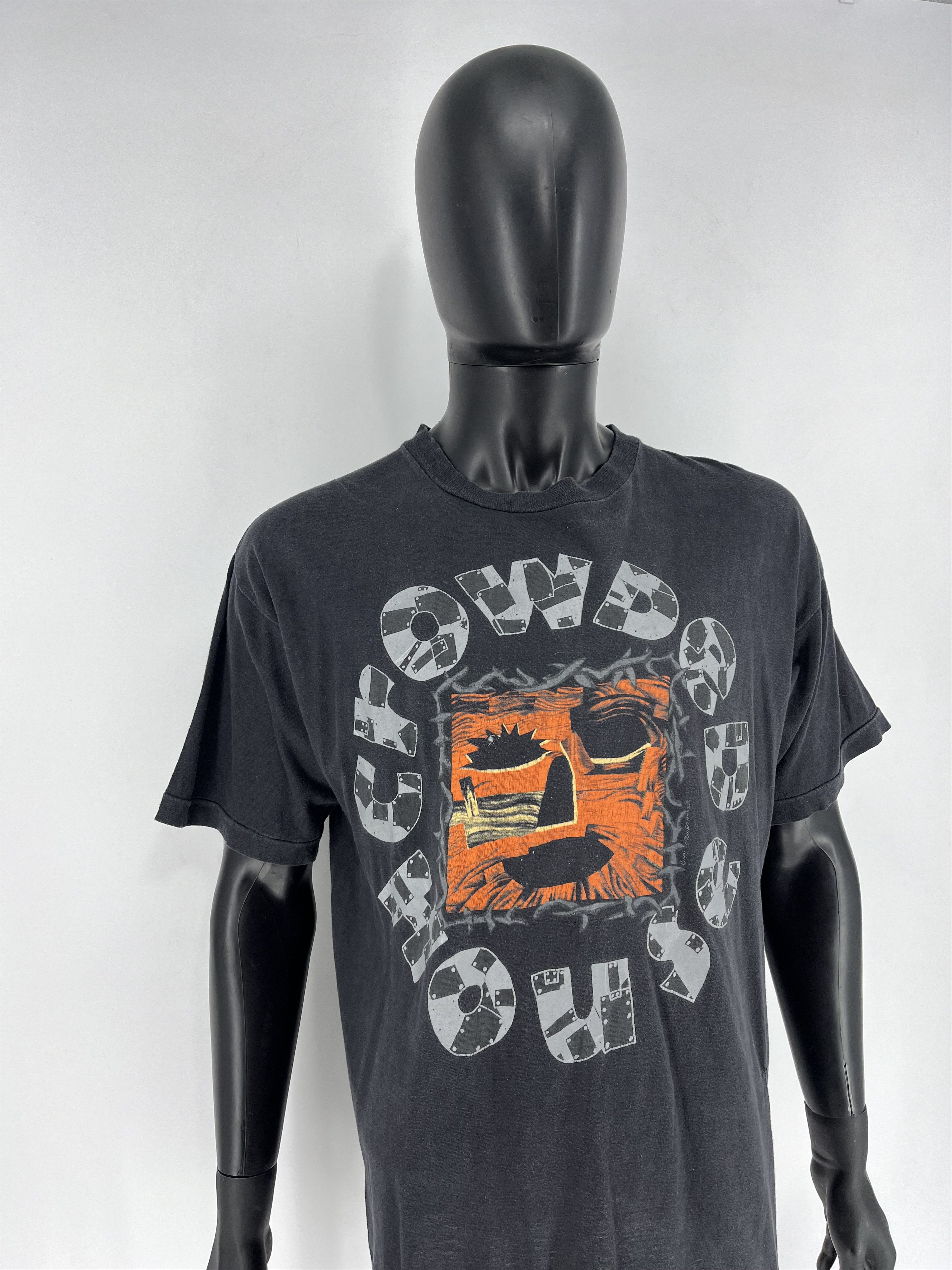 Band Tees CROWDED HOUSE Woodface Vintage 1991 TShirt Single Stitch Size US XL / EU 56 / 4 - 3 Thumbnail
