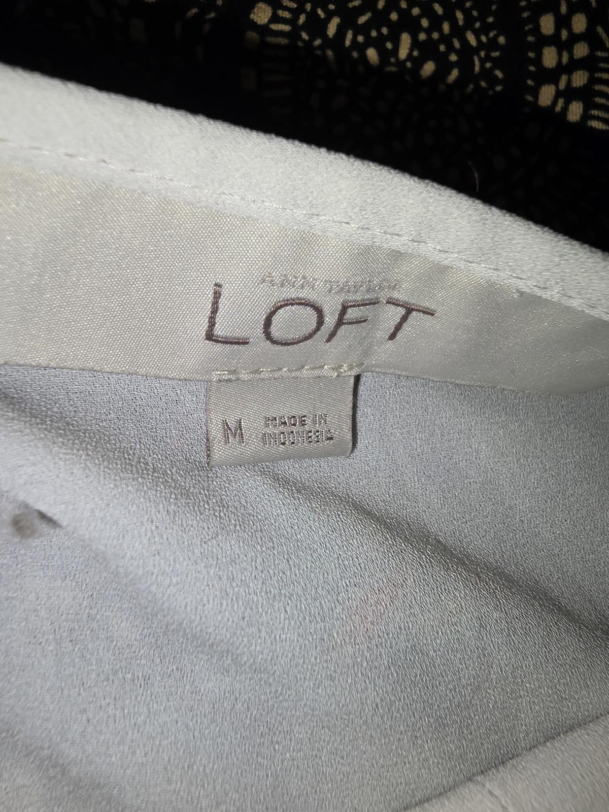 Designer LOFT Women's Elegant Pleated Top - Size M Size M / US 6-8 / IT 42-44 - 2 Thumbnail