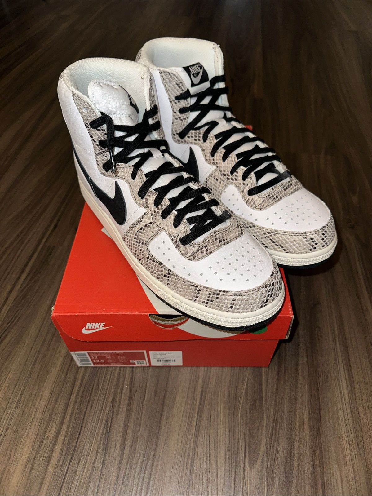 Nike Nike Terminator High Cocoa Snake FB1318-100 - Men’s Size 12 Size US 12 / EU 45 - 1 Thumbnail