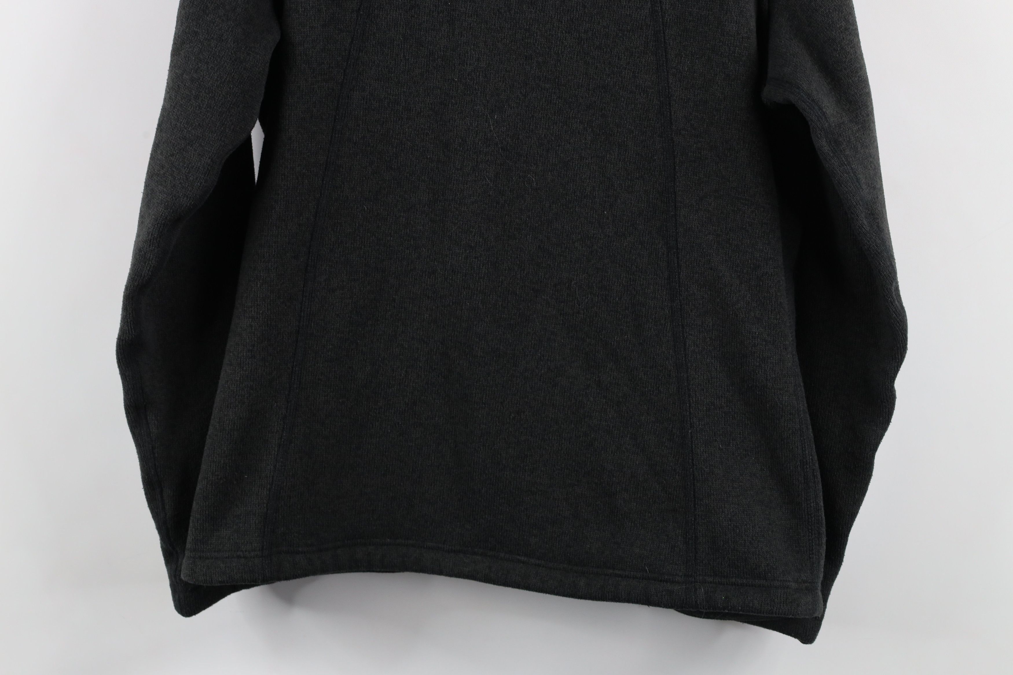 The North Face × Vintage The North Face Out Knit Crescent Full Zip Hoodie Dark Gray Size L / US 10 / IT 46 - 11 Thumbnail