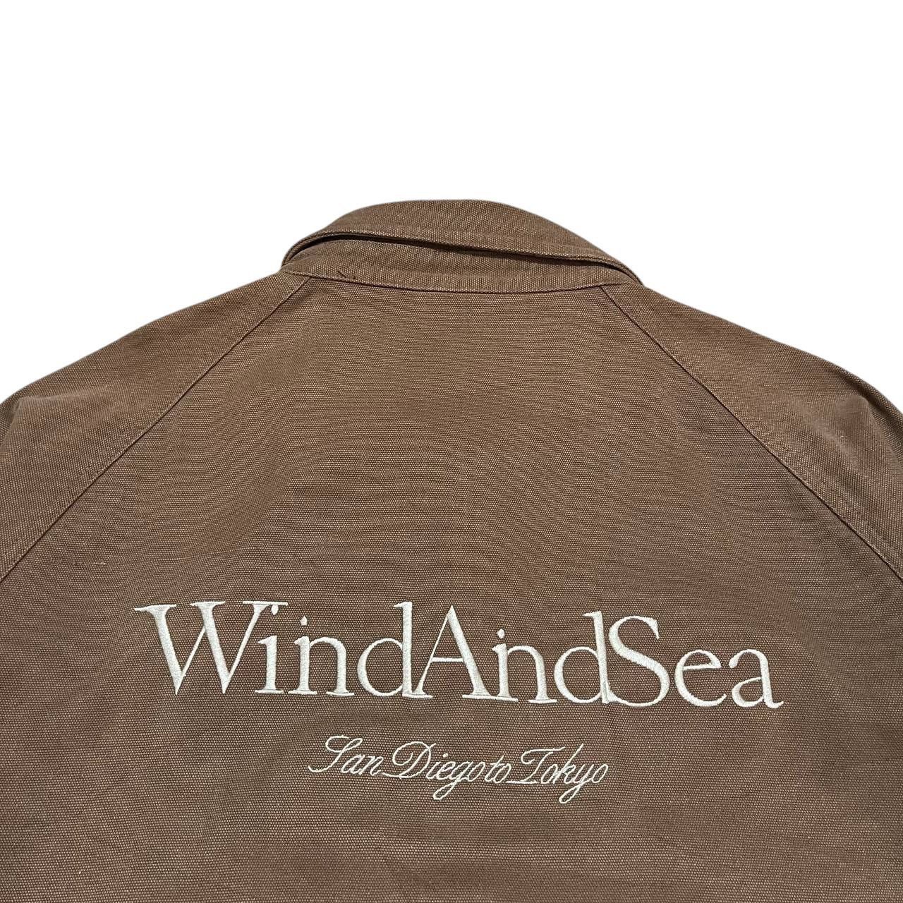 Japanese Brand Vintage Wind and Sea Canvas Brown Jacket Size US L / EU 52-54 / 3 - 2 Thumbnail