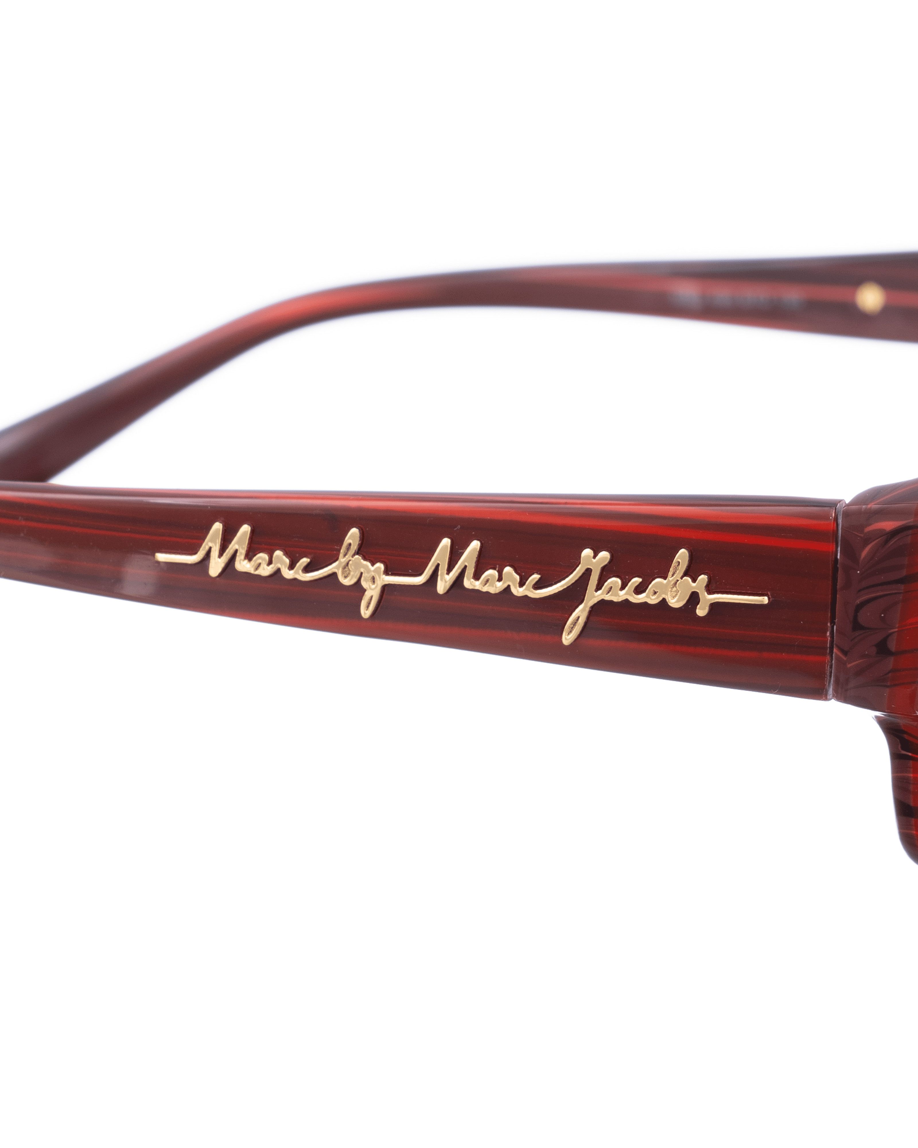 Marc by Marc Jacobs Marc By Marc Jacobs 00ss Burgundy Stripes Glasses Size ONE SIZE - 3 Thumbnail