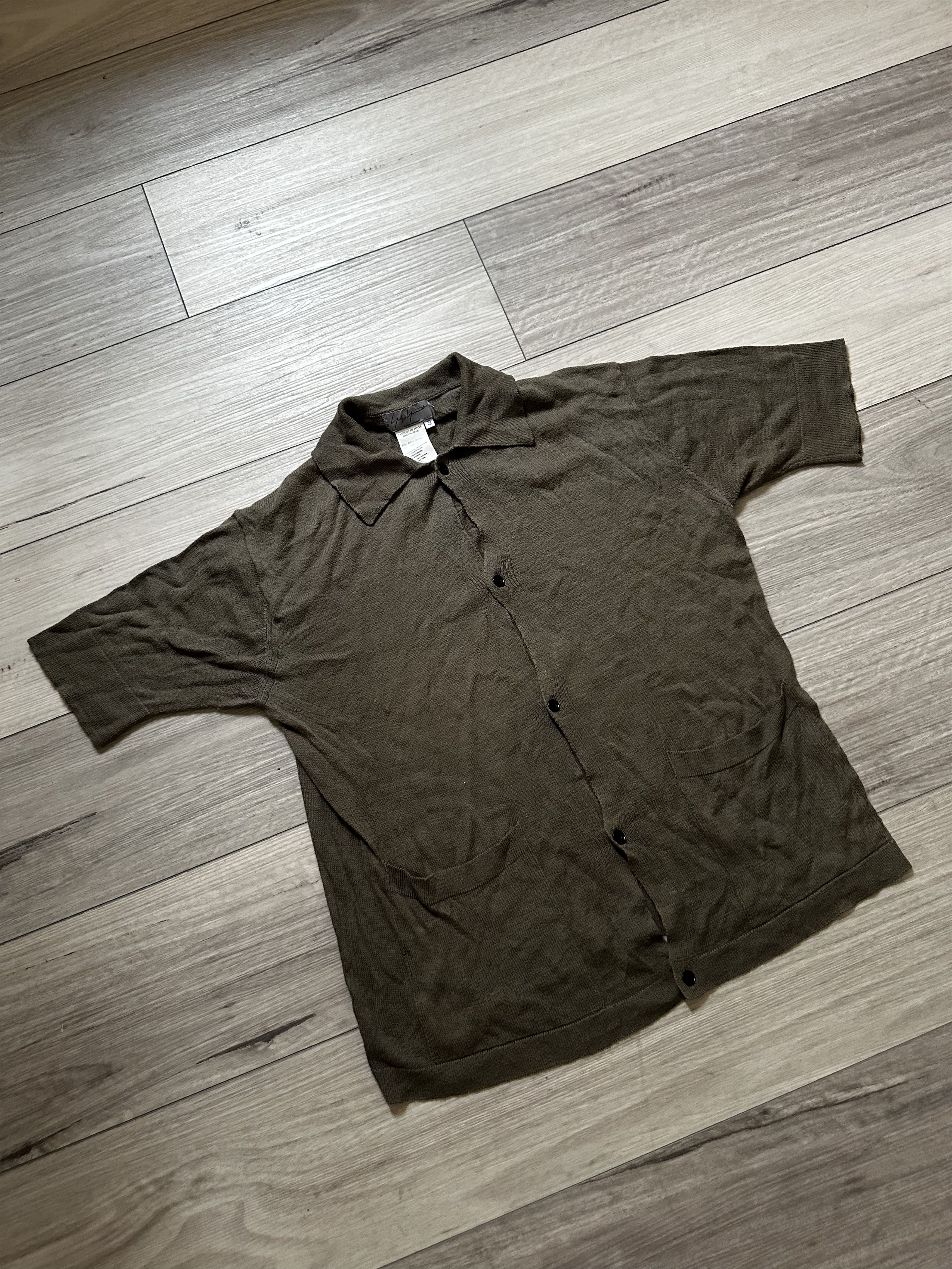 Yohji Yamamoto Yohji Yamamoto Knit Shirt Size US L / EU 52-54 / 3 - 4 Thumbnail