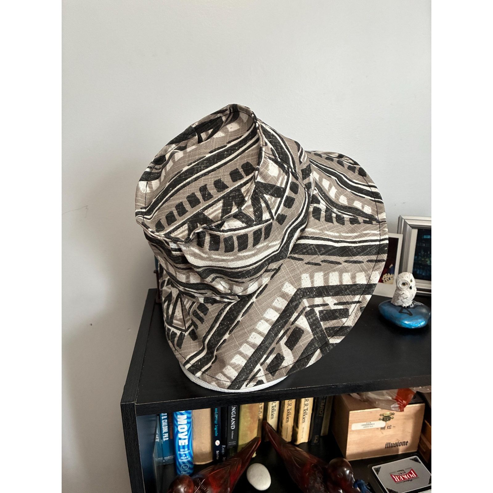 Other Bucket Hat Medium | Tribal Print with Pink Floral Lining Size ONE SIZE - 2 Thumbnail