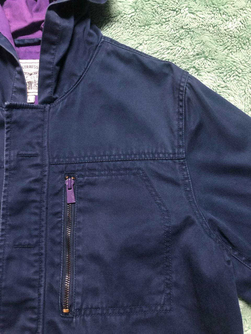 Japanese Brand × Levi's × Levi's Vintage Clothing LEVI'S HEAVY COTTON HOODED JACKET SUNFADED FADED Size US M / EU 48-50 / 2 - 6 Thumbnail