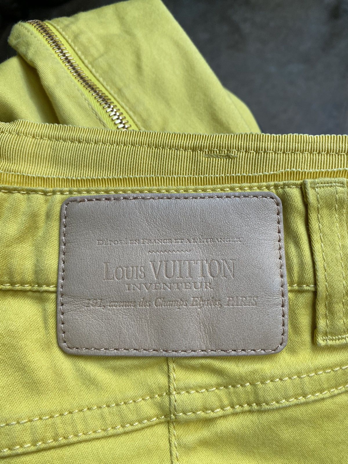 Louis Vuitton Yellow Side Zip Detail Jeans Size 27" / US 4 / IT 40 - 12 Thumbnail