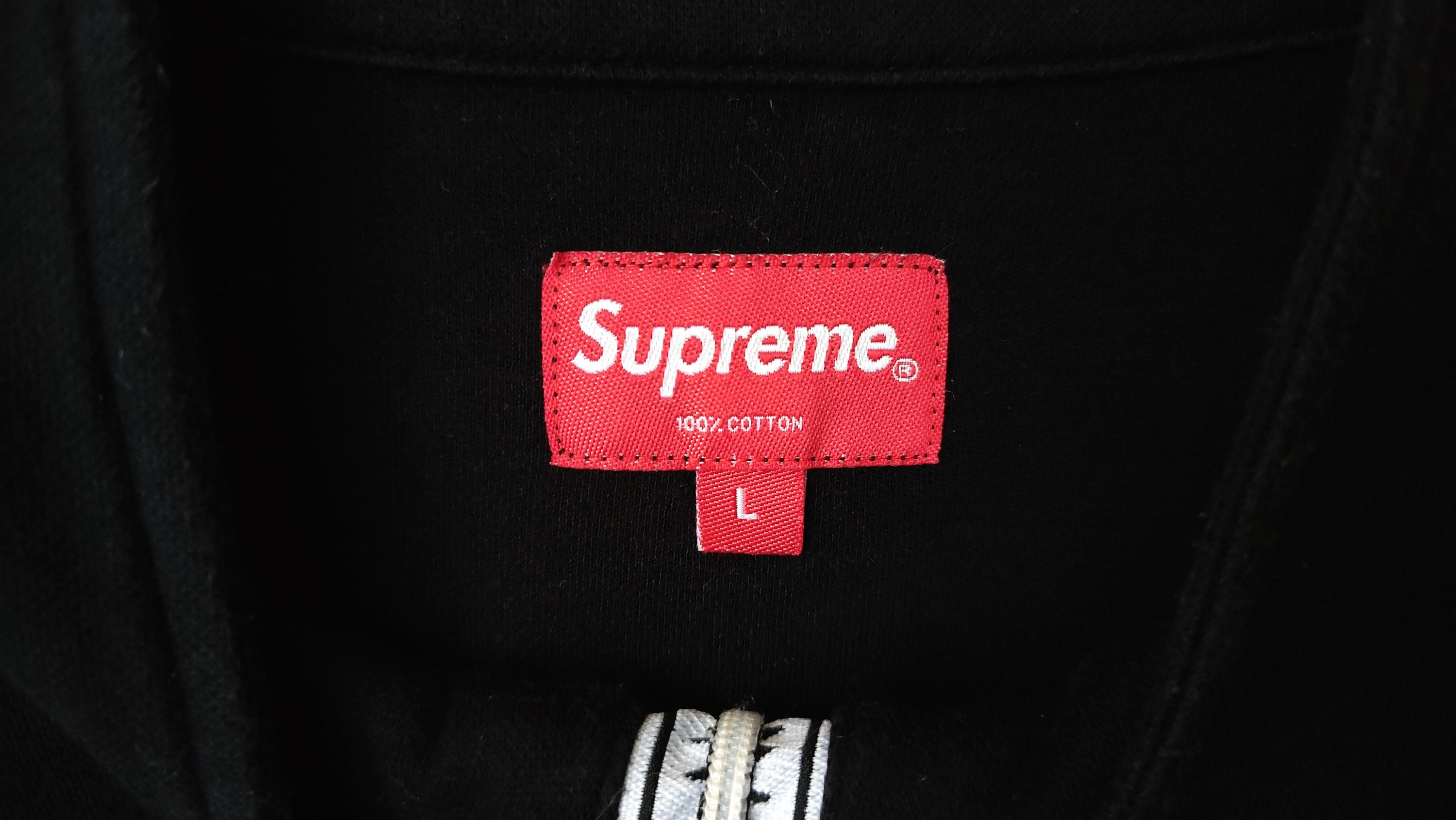 Supreme Supreme World Famous Stripe 1/3 Zip Sweatshirt Size US L / EU 52-54 / 3 - 4 Thumbnail