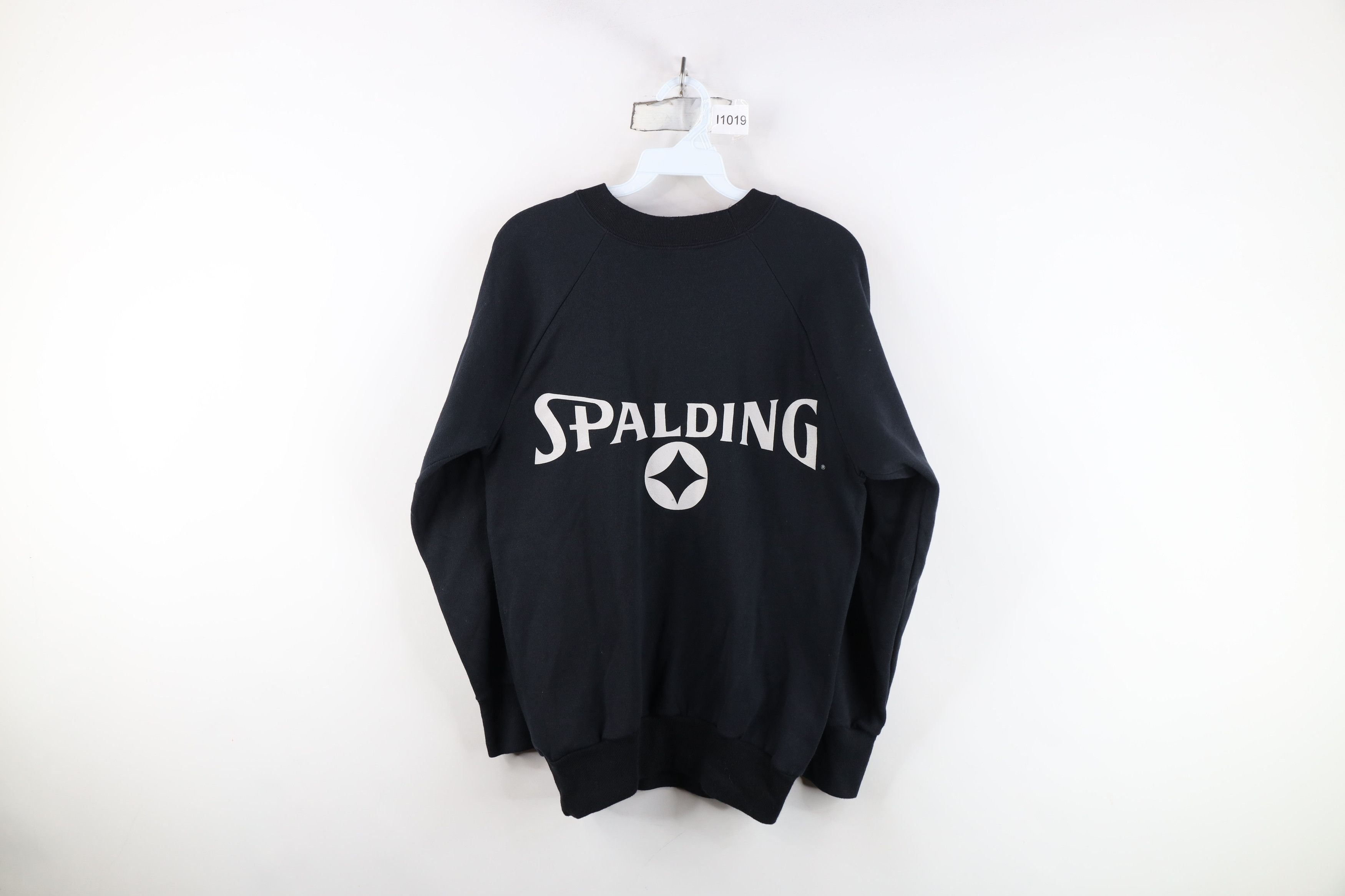 Vintage Vintage 80s 90s Spalding Crewneck Sweatshirt Black USA Size M / US 6-8 / IT 42-44 - 1 Thumbnail