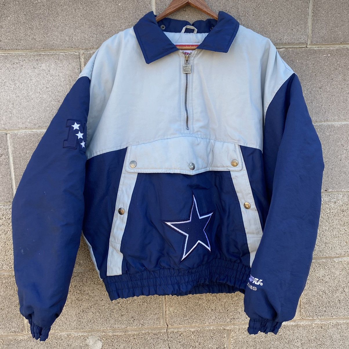 Nutmeg Vintage 90s Nutmeg Pullover Jacket Dallas Cowboys NFL Large Size US L / EU 52-54 / 3 - 1 Thumbnail