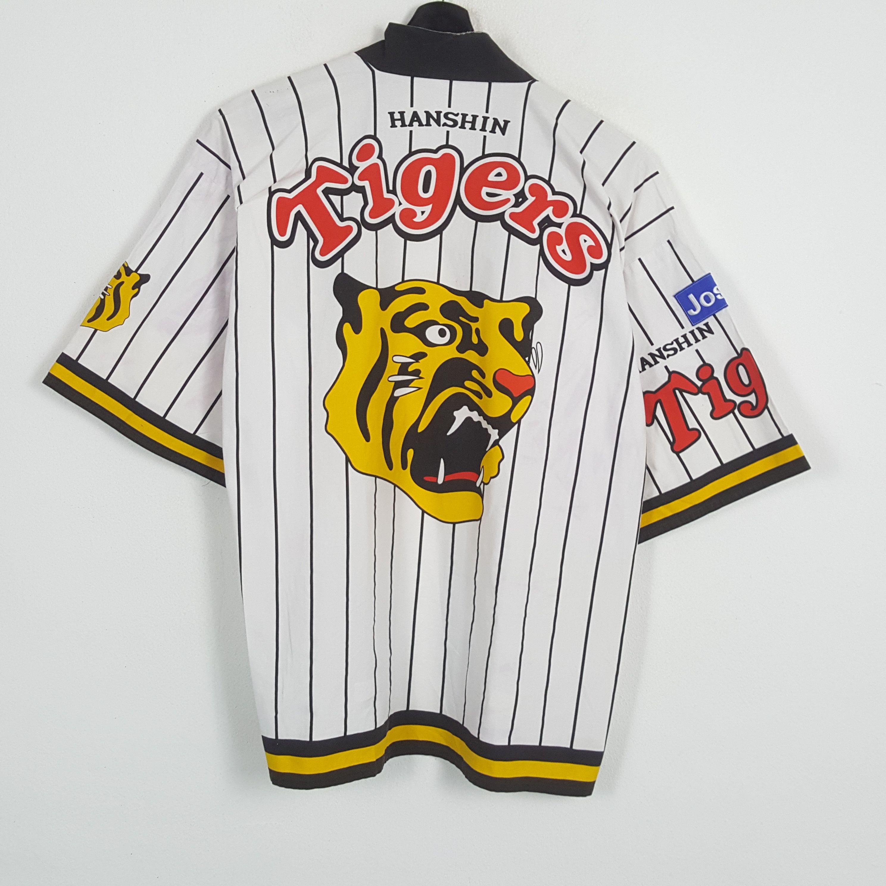 MLB × Vintage HANSHIN TIGERS MLB Japanese Baseball Team Kimono Jacket Size US L / EU 52-54 / 3 - 1 Thumbnail