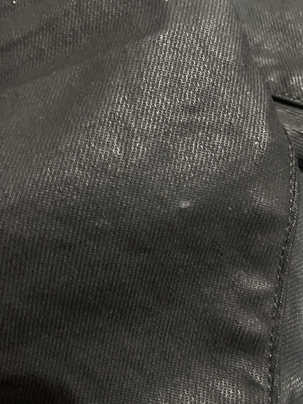G-Star Revend Skinny Waxed Black with leather rings Size US 32 / EU 48 - 9 Thumbnail