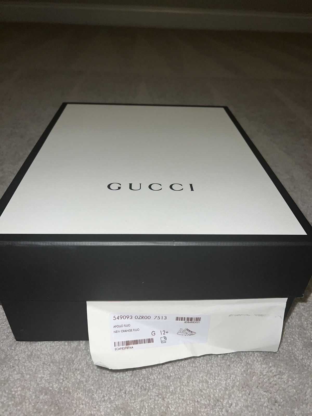 Gucci Rhyton - Calfskin - Apollo Fluo (Neon Orange) Size US 12.5 / EU 45-46 - 7 Thumbnail