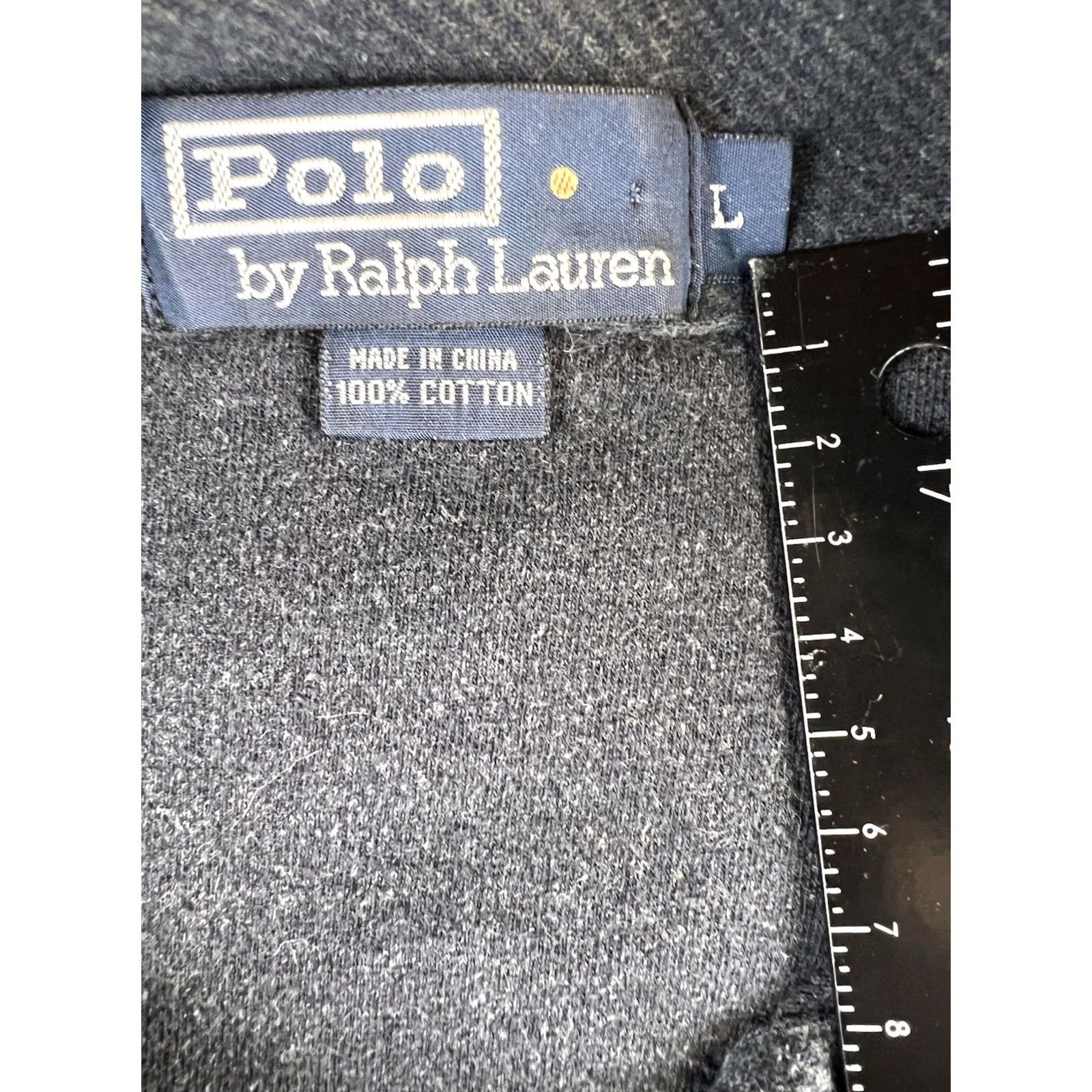 Ralph Lauren Polo Ralph Lauren Shirt Mens Large Long Sleeve Dark Gray Logo Preppy Vintage Size US L / EU 52-54 / 3 - 3 Thumbnail