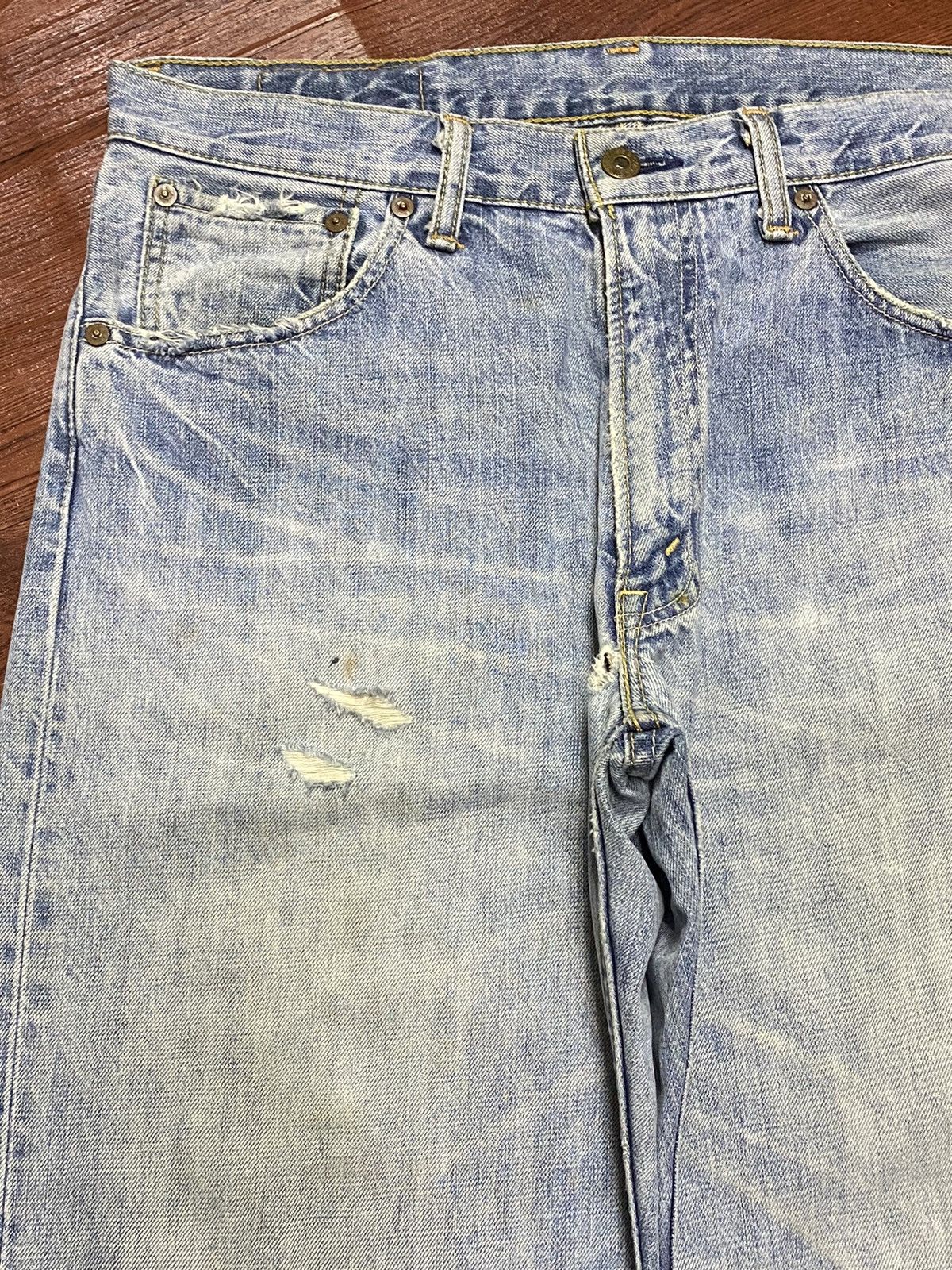 Levi's Vintage Levis 503 90’s Distressed Enough Baggy Jeans Size US 33 - 7 Thumbnail