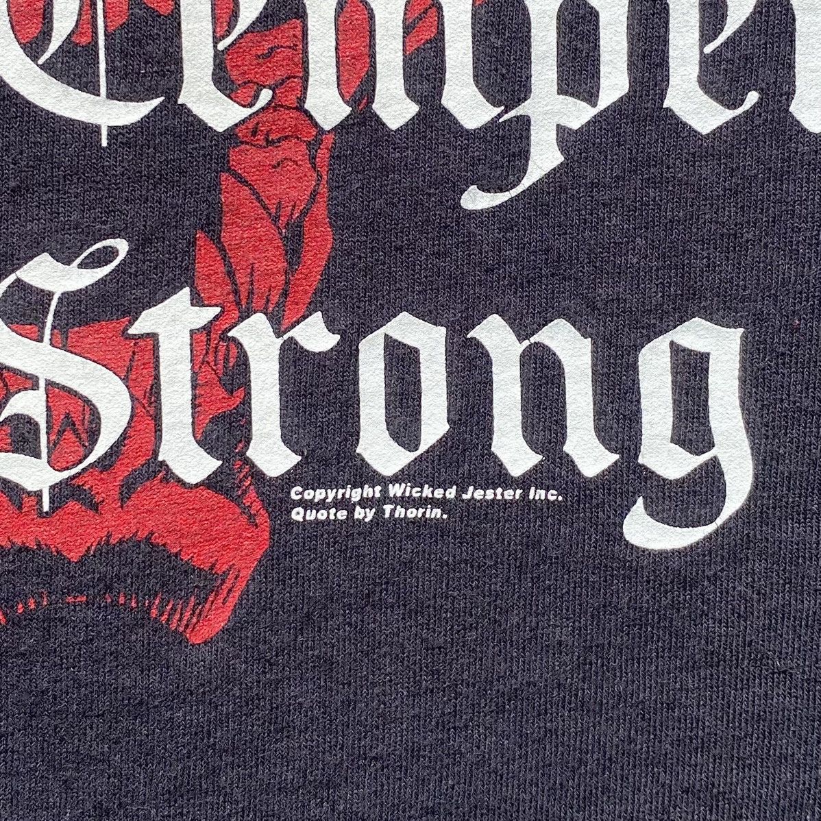 Band Tees Vintage Hardcore Clothing©️Wicked Jester Inc. Quote Thorin Size US L / EU 52-54 / 3 - 9 Thumbnail