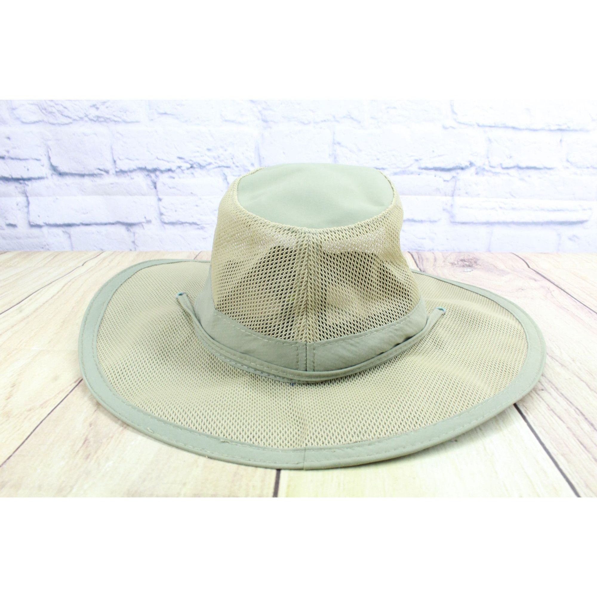 Other Dorfman Pacific Mesh Khaki Wide Brim Safari Hat Size ONE SIZE - 4 Thumbnail