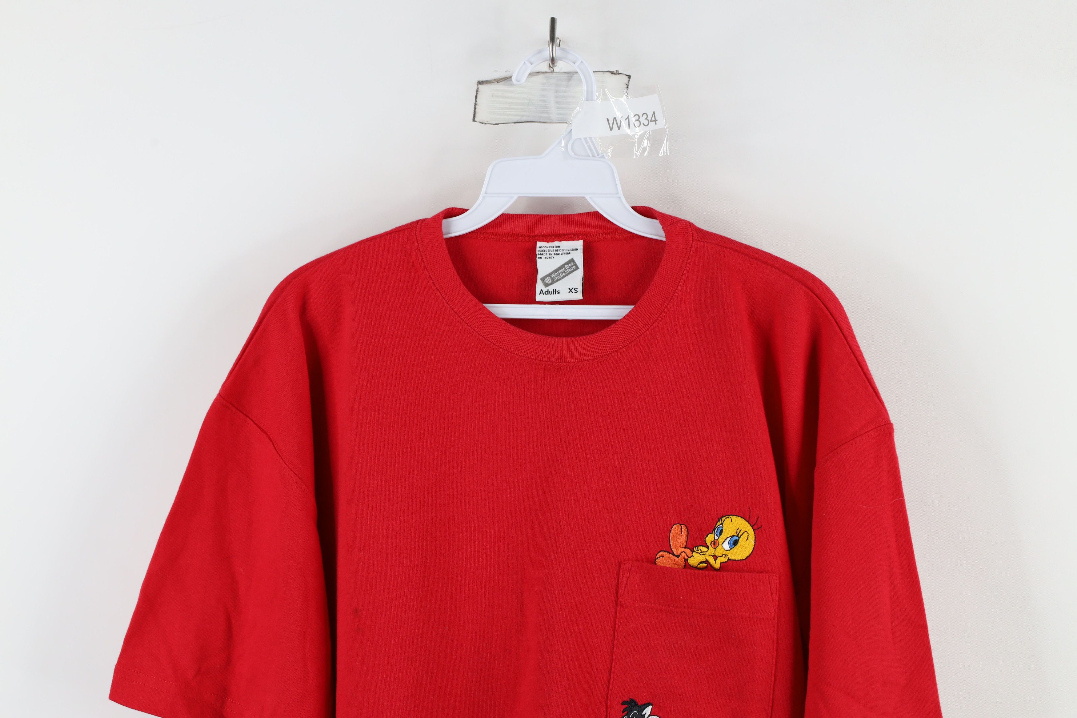 Vintage Vintage 90s Looney Tunes Sylvester Tweety Bird T-Shirt Size US XS / EU 42 / 0 - 2 Thumbnail