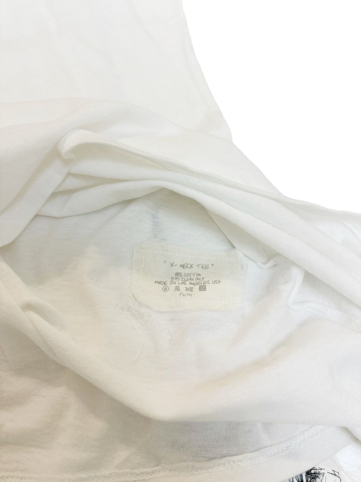 Greg Lauren Sz5 “V-Neck Tee” White Shirt Size US XXL / EU 58 / 5 - 3 Thumbnail