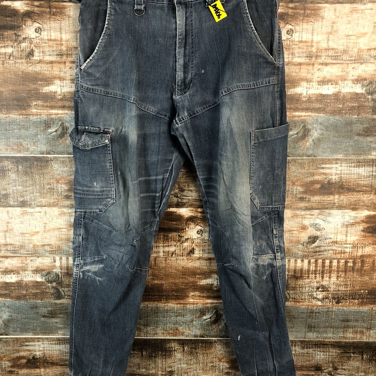 Japanese Brand Field Core Blue Distressed Denim Pants #A2106 Size US 32 / EU 48 - 5 Thumbnail