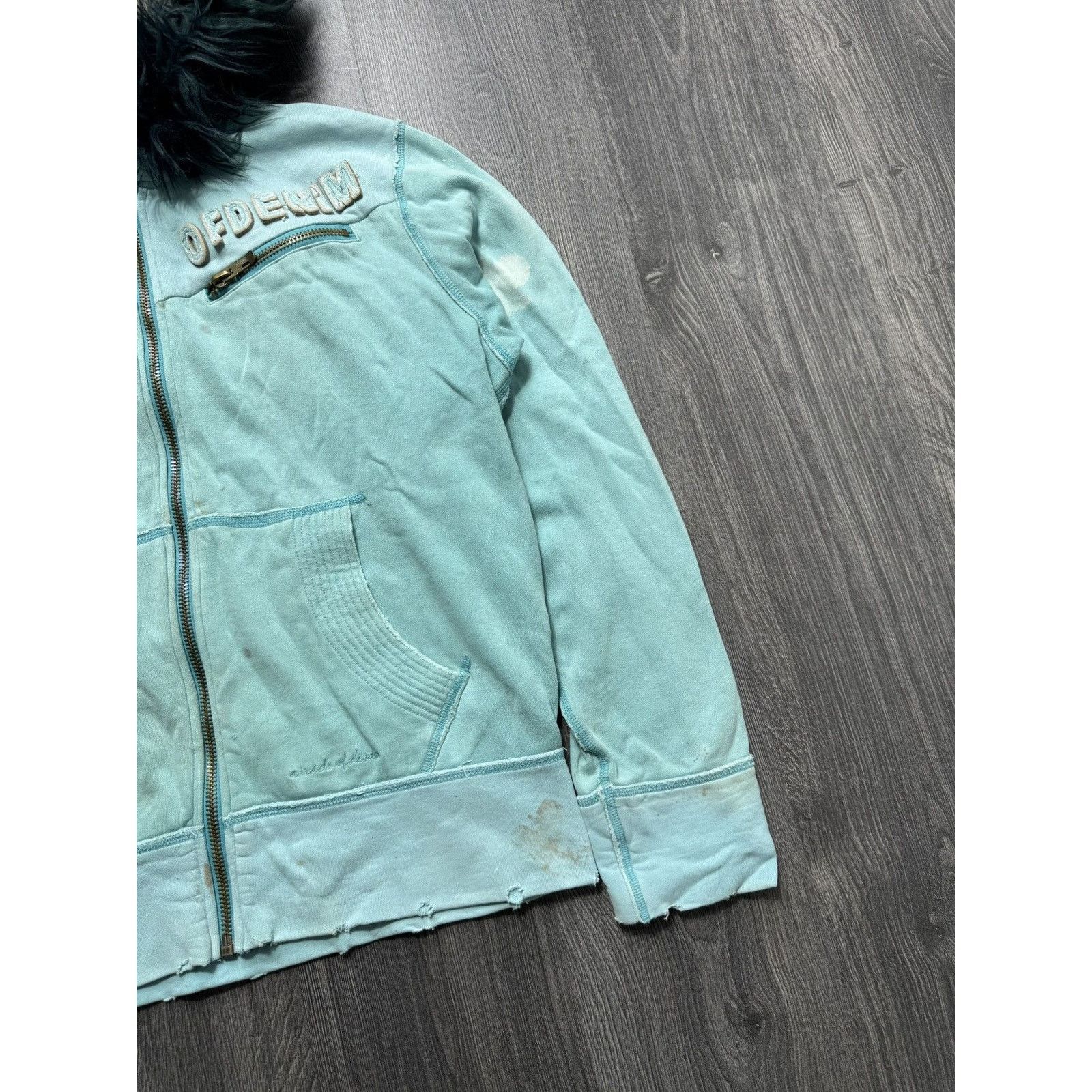Japanese Brand × Vintage Y2K Faded Distressed LGB If Six Was Nine Style Faux Fur Zip Size US XL / EU 56 / 4 - 3 Thumbnail