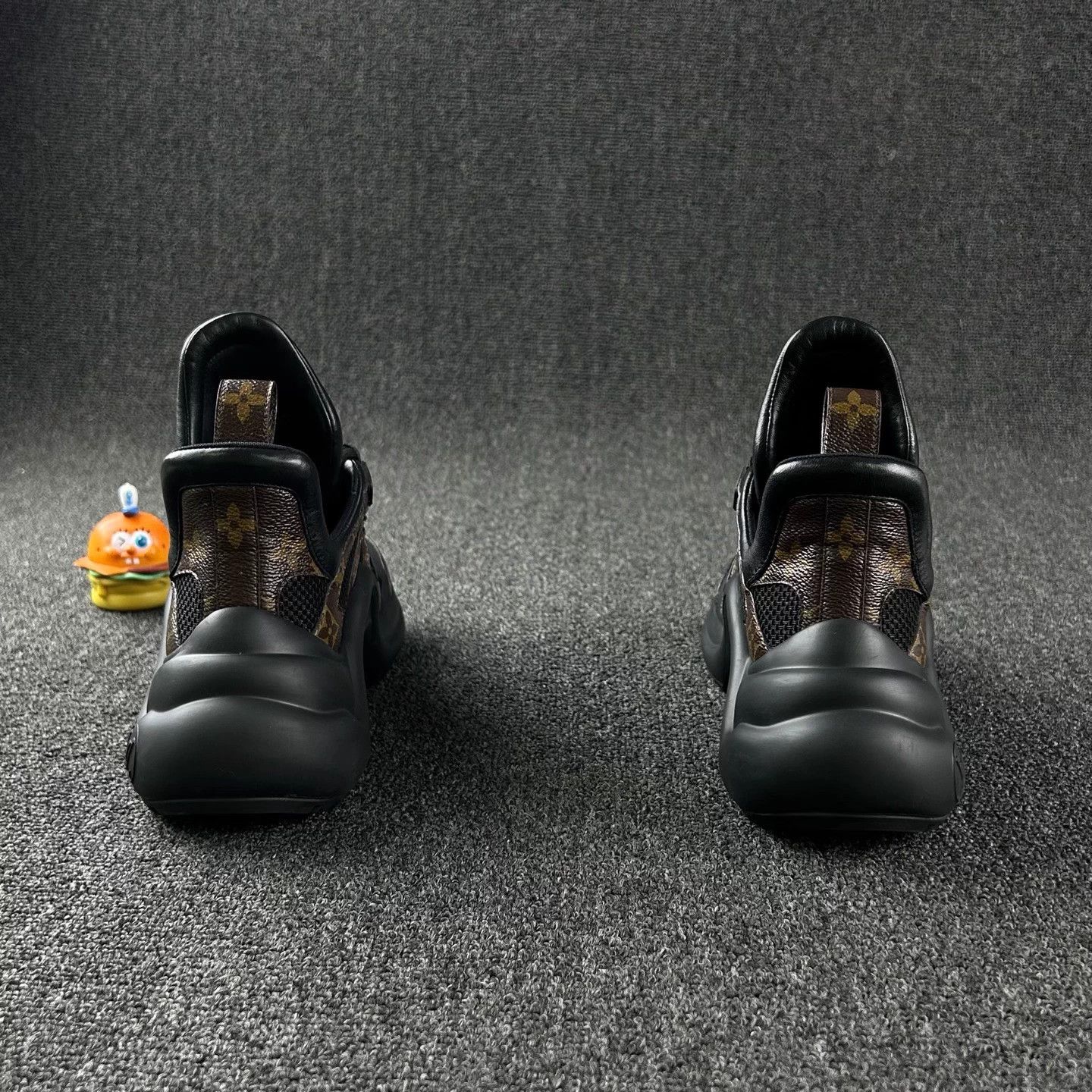 Louis Vuitton LV Black Monogram Dad Shoes Women's 36 Size US 5 / IT 35 - 5 Thumbnail