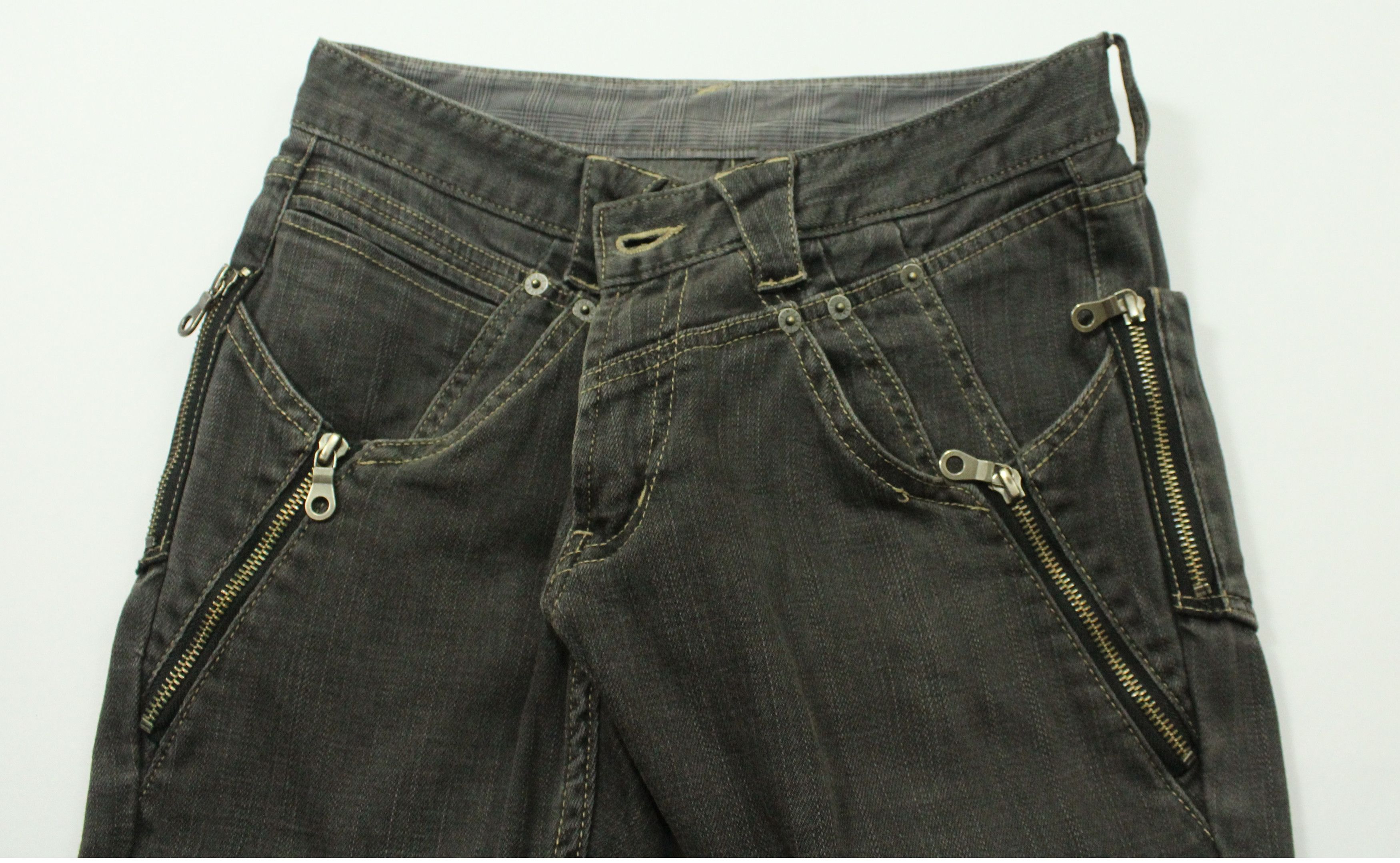 PPFM PPFM Denim Stretchy Multi Zippers Pockets Size US 30 / EU 46 - 16 Thumbnail