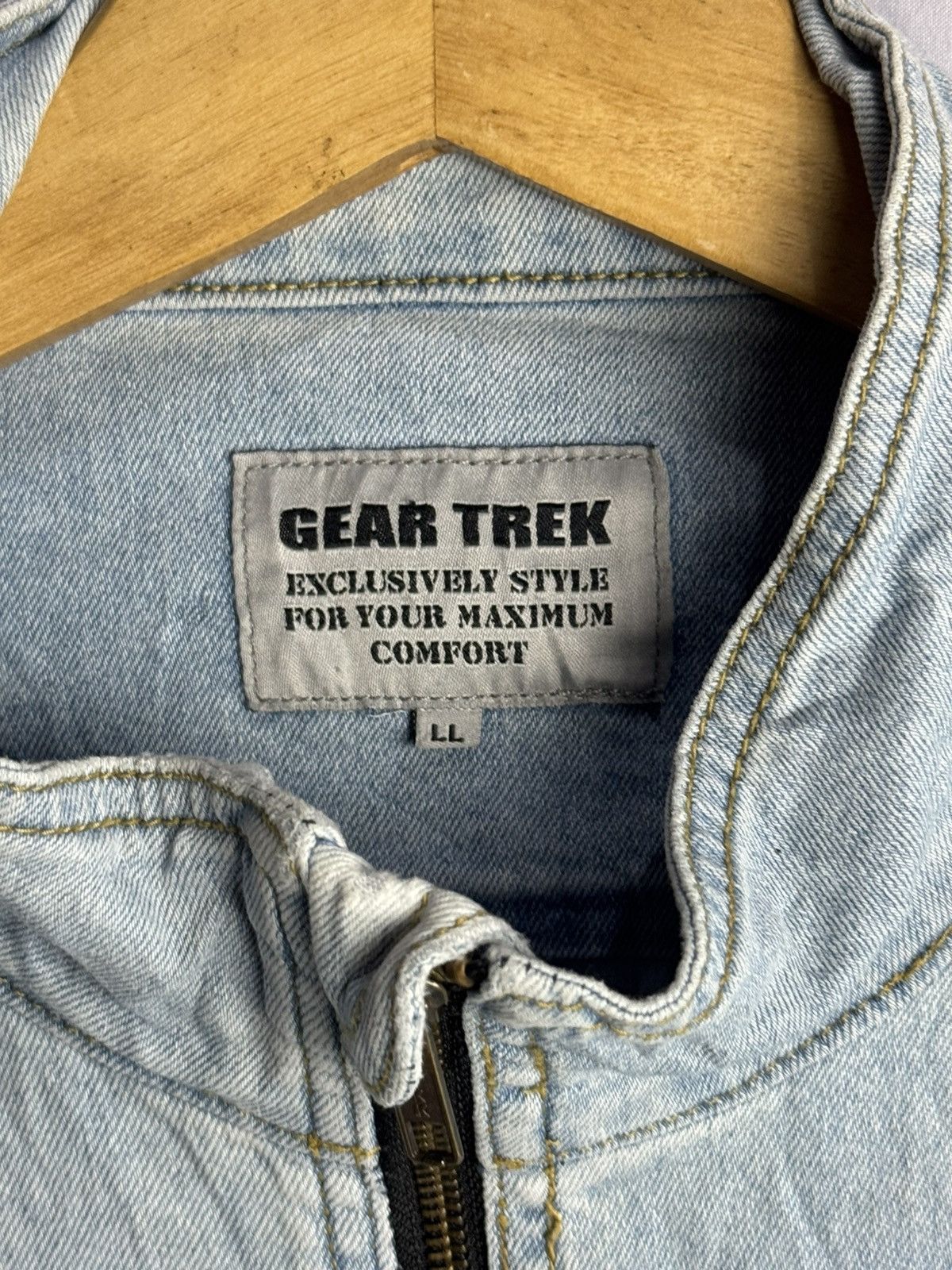 If Six Was Nine × Japanese Brand × Le Grande Bleu (L.G.B.) Japanese Gear Trex Soft Denim Jacket Size US L / EU 52-54 / 3 - 7 Thumbnail