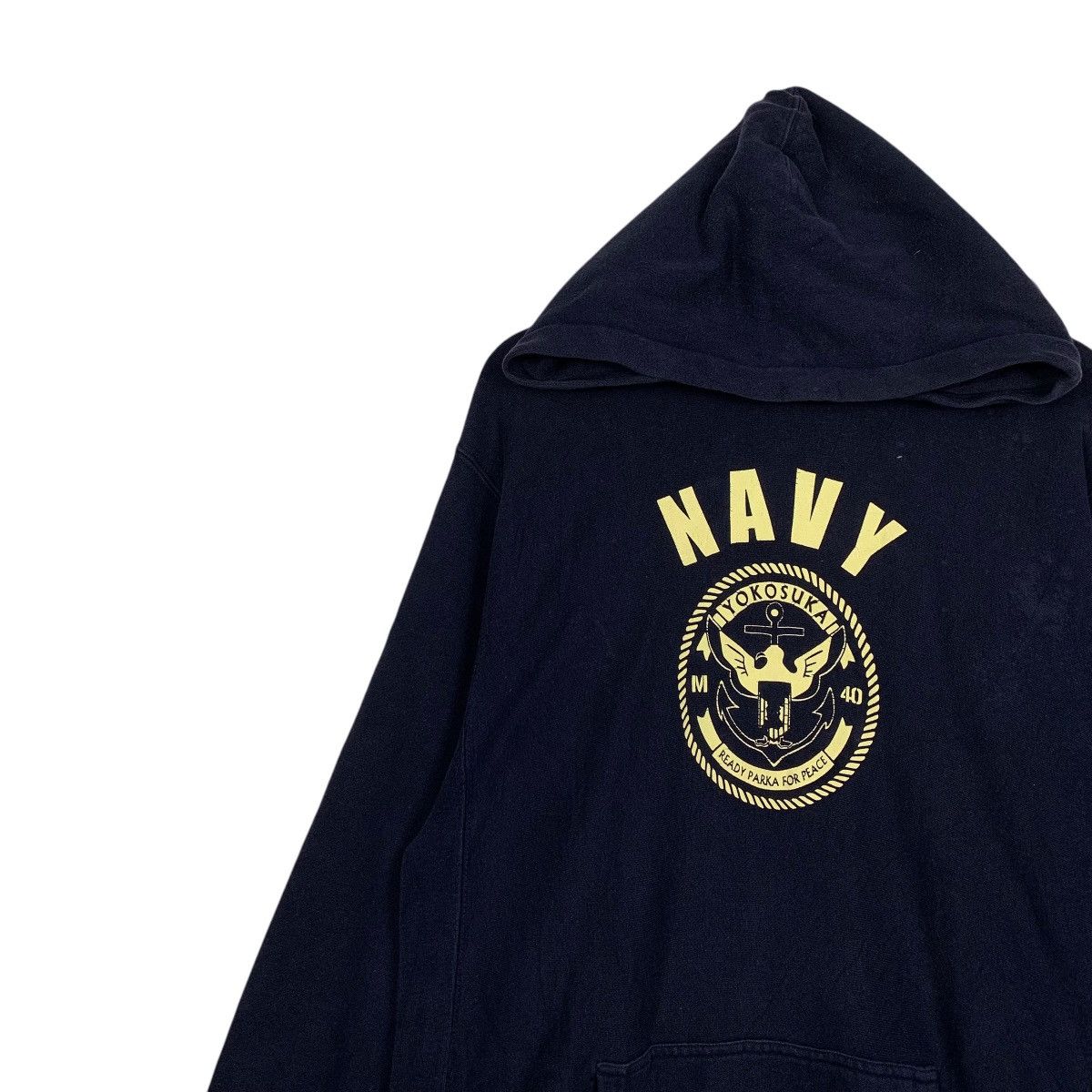 Japanese Brand Navy Yokosuka Ready Parka For Peace Hoodie Size US XL / EU 56 / 4 - 6 Thumbnail