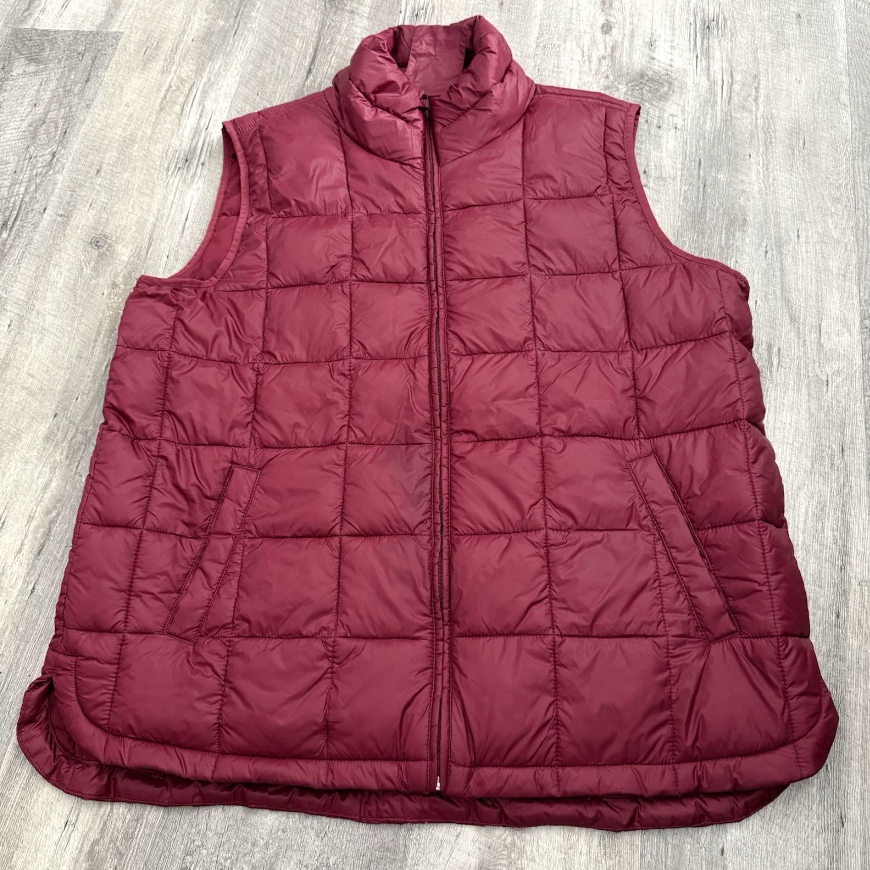 Gap GAP Recycled Puffer Vest Men 2XL Red Water Resistant Full Zip Lightweight Sleeveless Jacket Short Coat Size US XXL / EU 58 / 5 - 7 Thumbnail