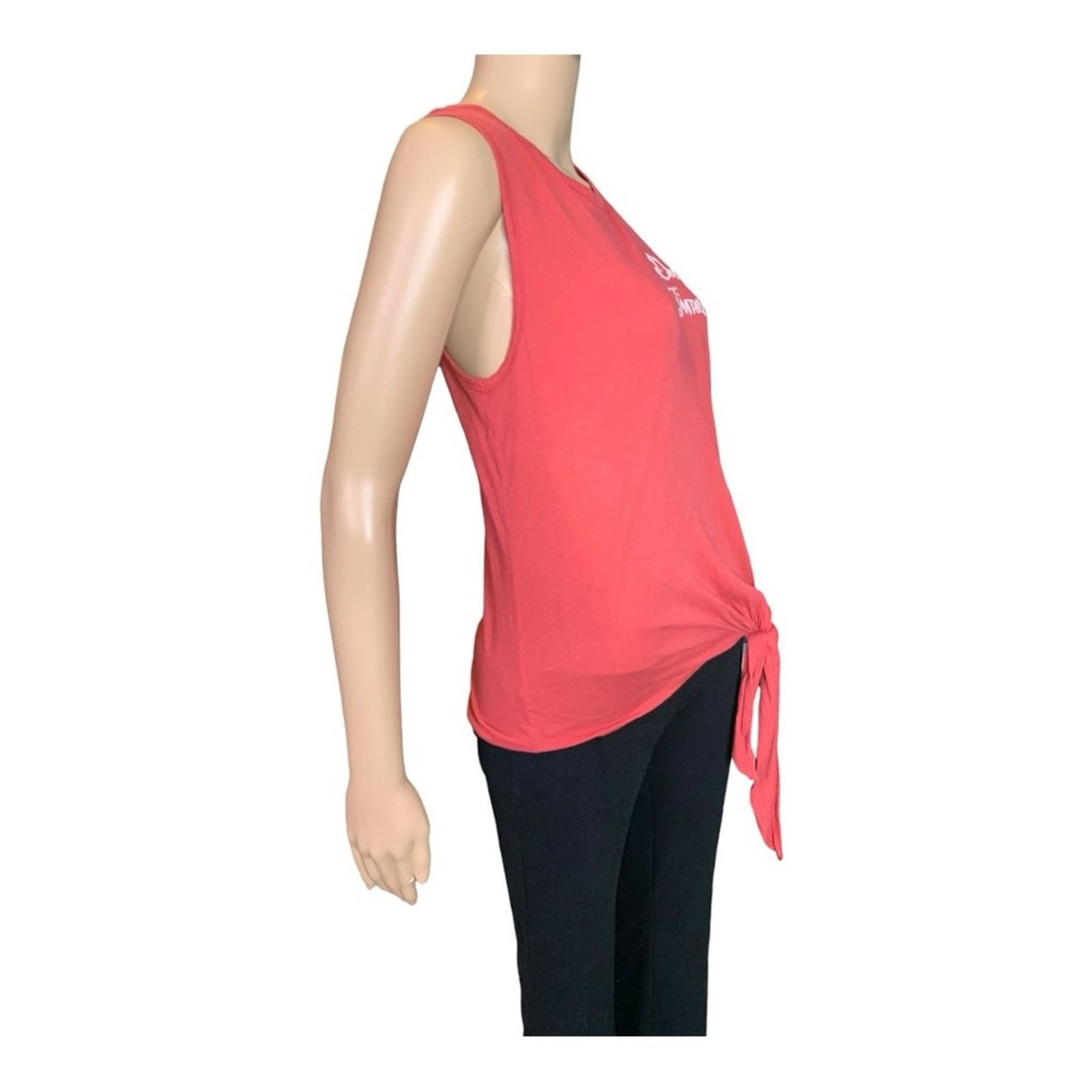 Junk Food JUNK FOOD DISNEY Women’s XS Good Times Red Tie Front T-Shirt Size XS / US 0-2 / IT 36-38 - 9 Thumbnail