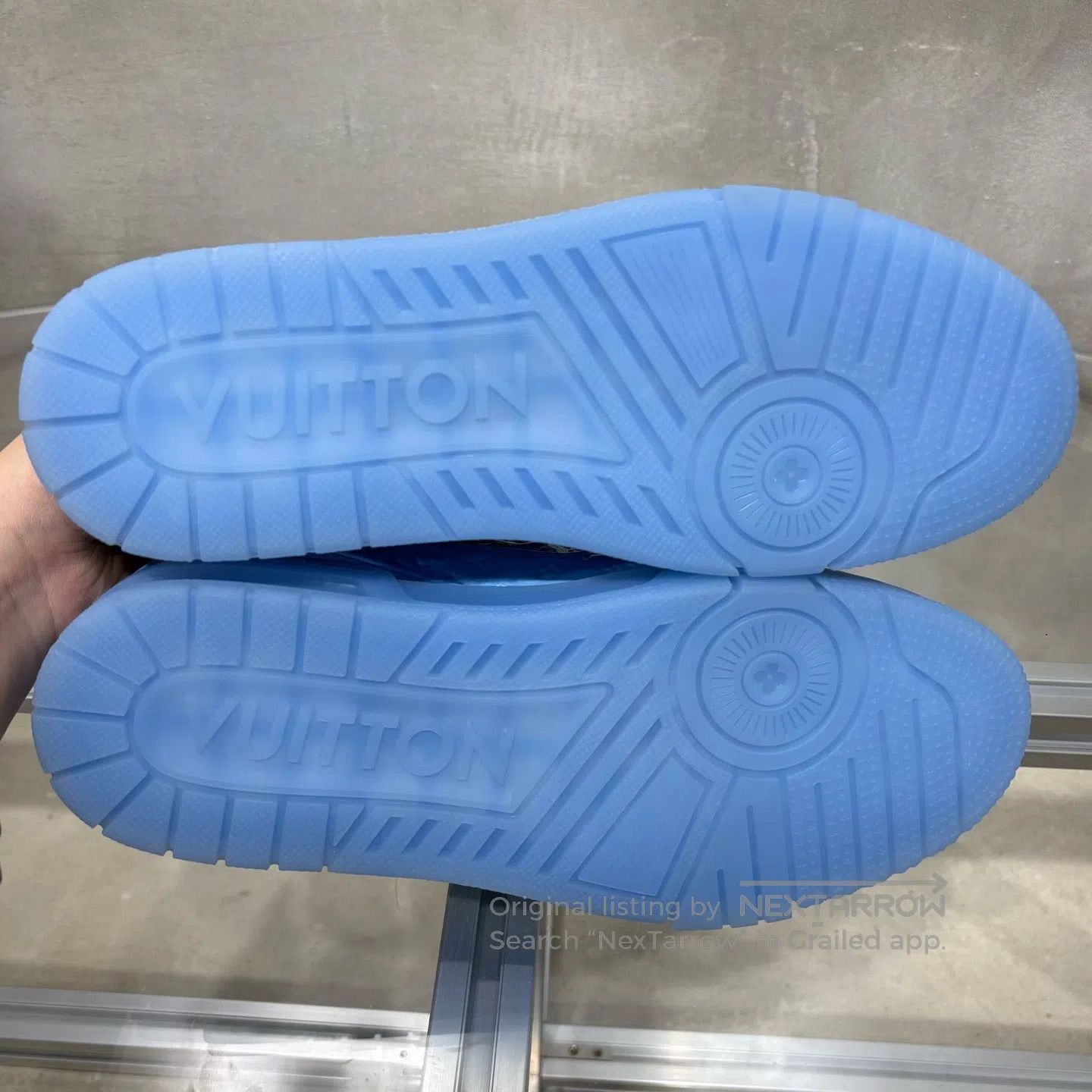 Louis Vuitton Louis Vuitton Trainer New Full-Print Blue shoes Size US 7.5 / EU 40-41 - 7 Thumbnail