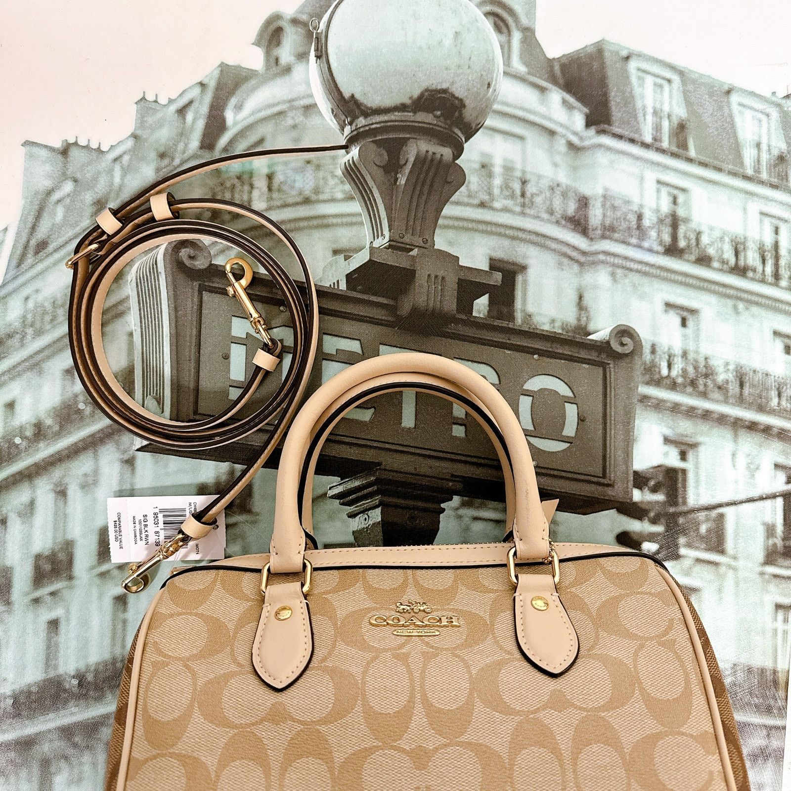 Coach Coach CH486 Borsa A Secchiello Rowan In Tela Esclusiva Size ONE SIZE - 6 Thumbnail